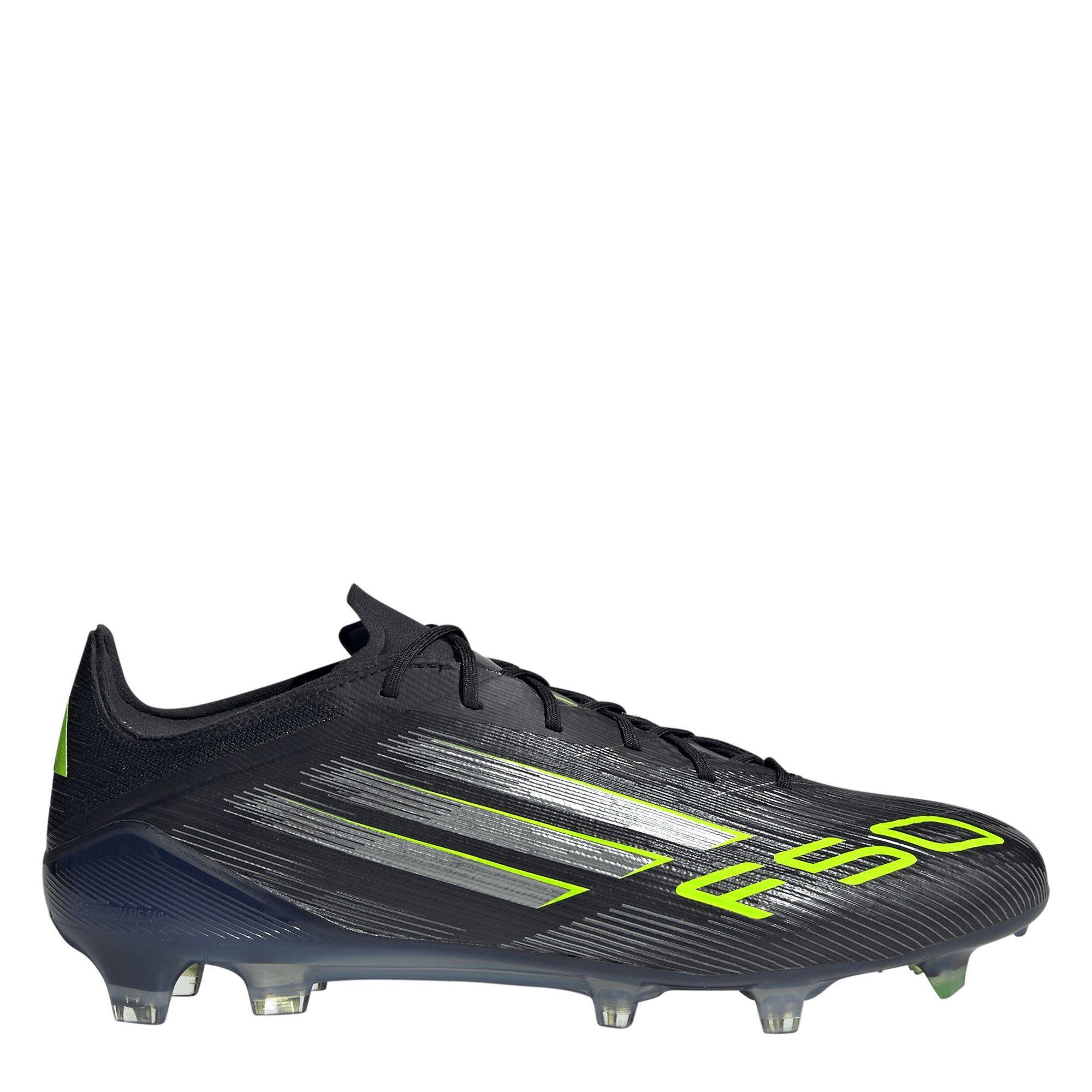 Adidas Men's F50 Elite Adults Firm Ground Football Boots - Black/Lemon - 8.5 (42.7)