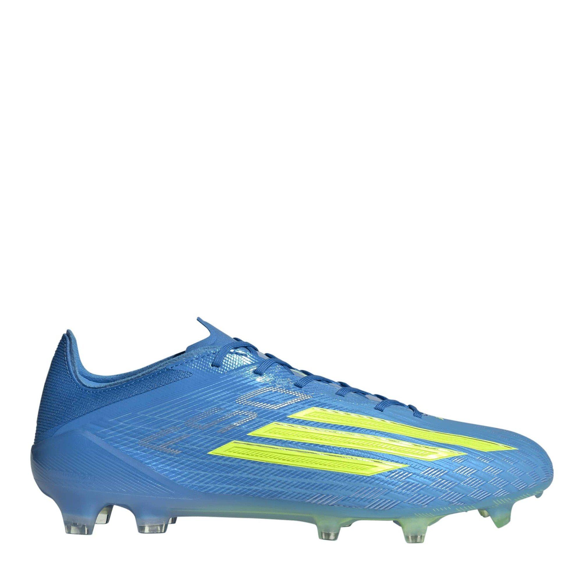 Adidas Men's F50 Elite Adults Firm Ground Football Boots - Blue/Yellow - 7 (40.7)
