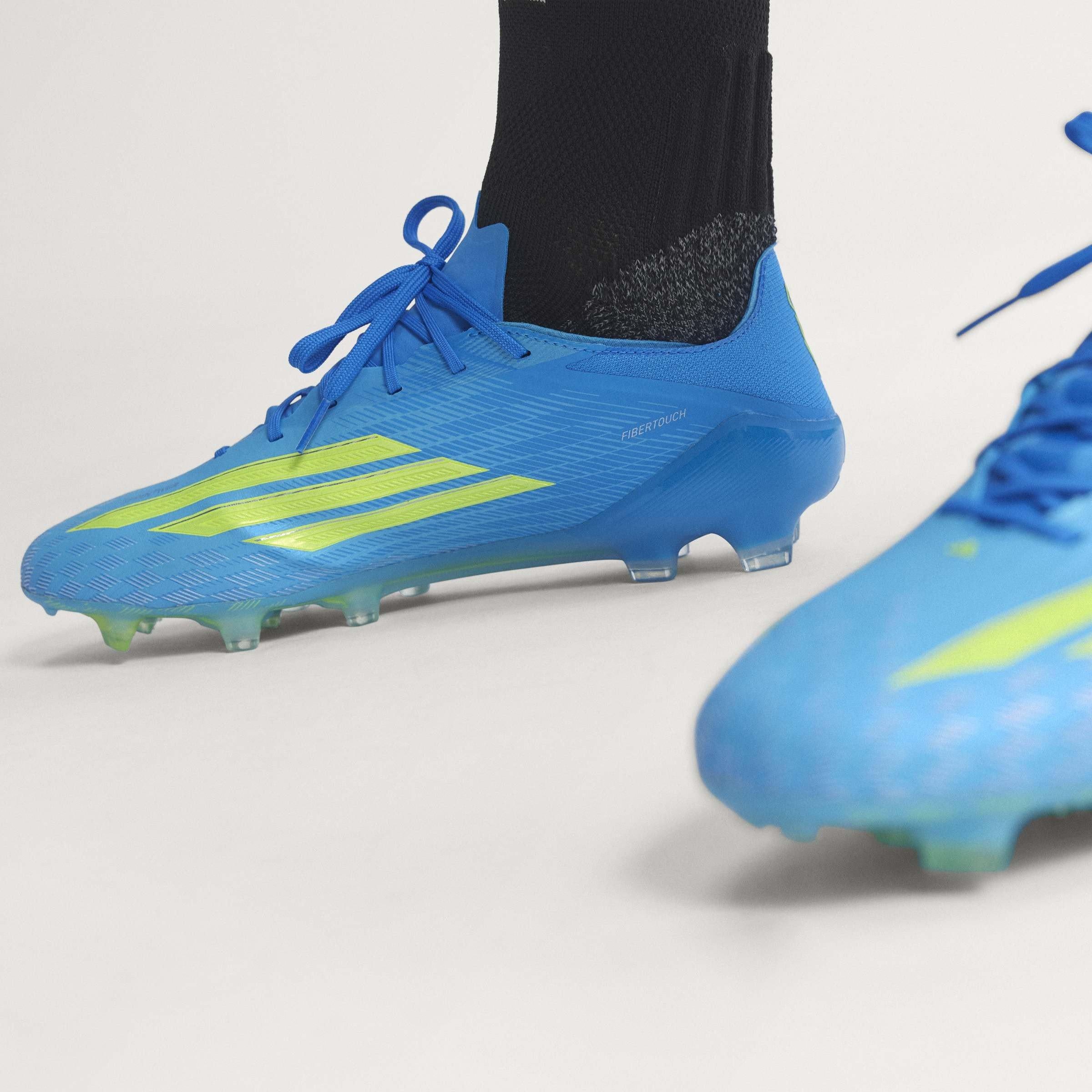 Blauw/Geel - adidas - F50 Elite Adults Firm Ground Football Boots - 15