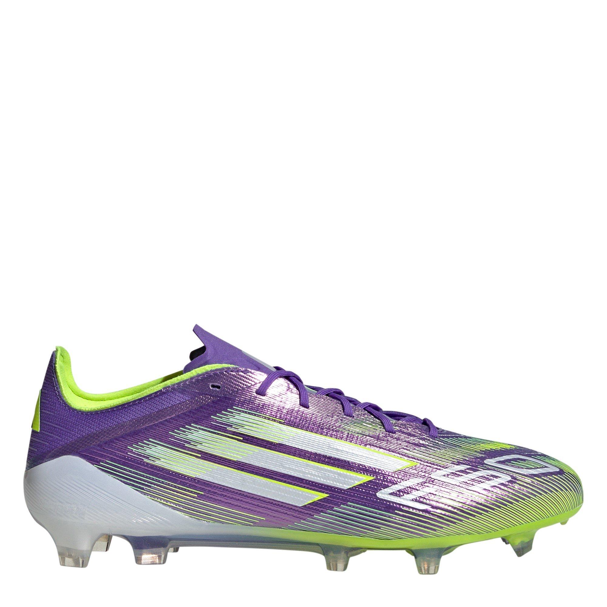 Adidas Men's F50 Elite Adults Firm Ground Football Boots - Purple/White - 11 (46)