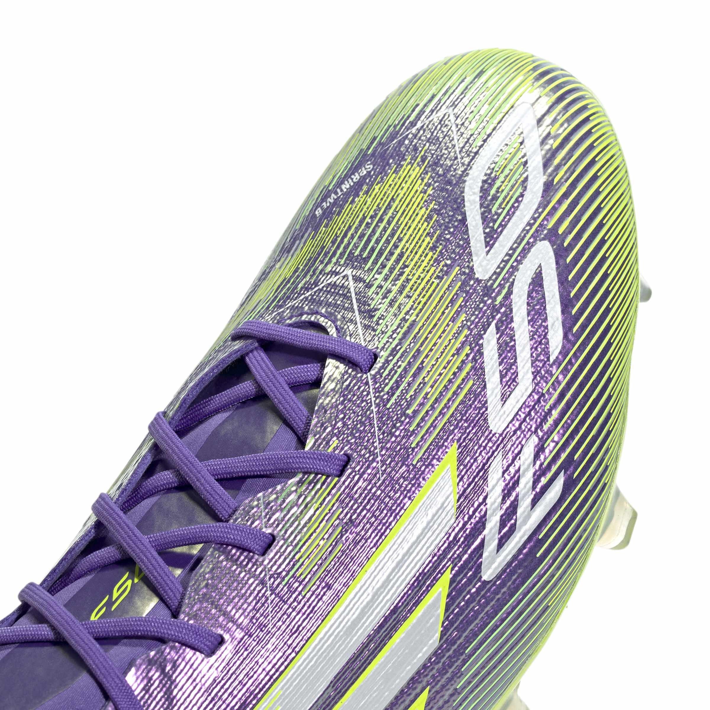 Purple/White - adidas - F50 Elite Adults Firm Ground Football Boots - 10