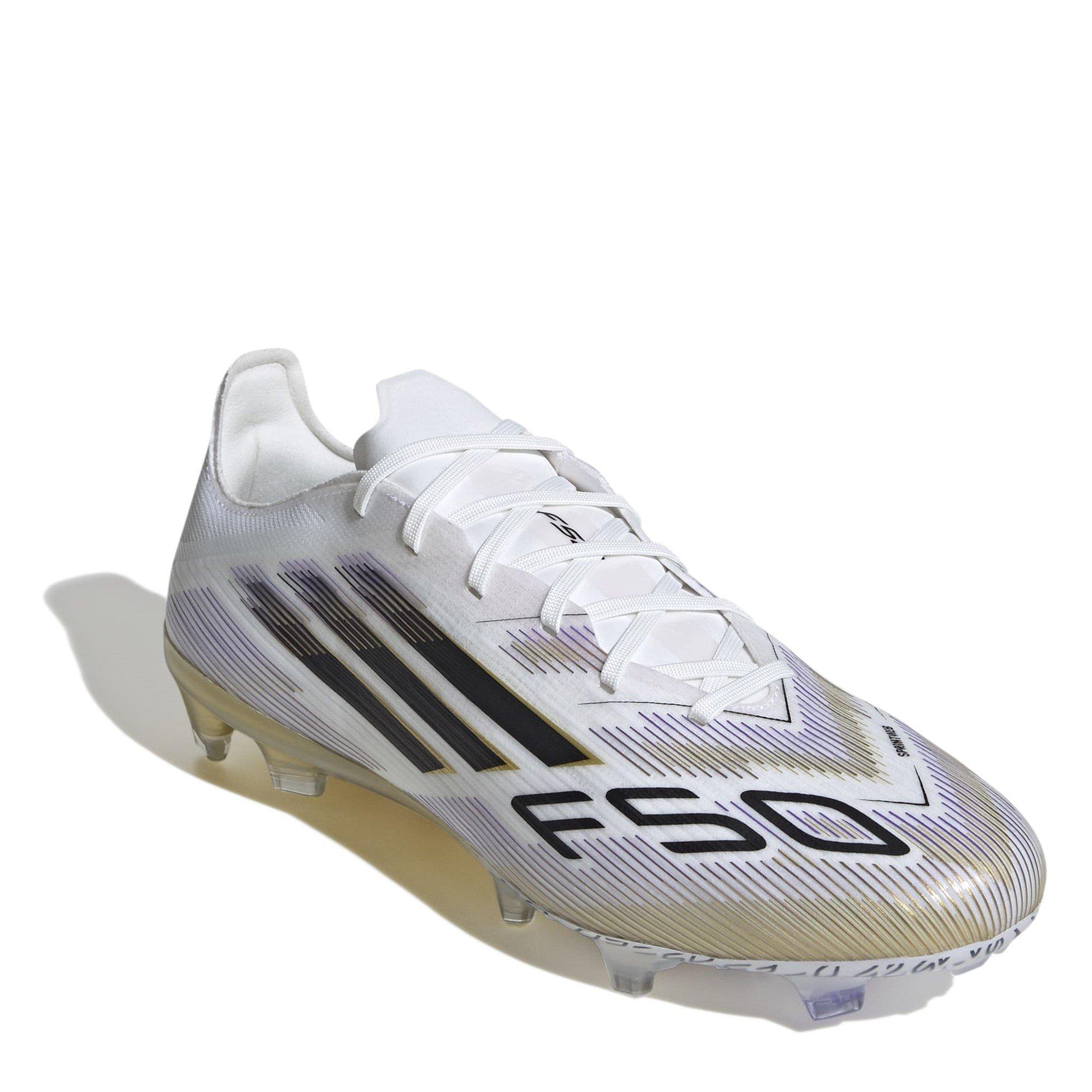 White/Blk/Gold - adidas - F50 Pro Adults Firm Ground Football Boots - 3