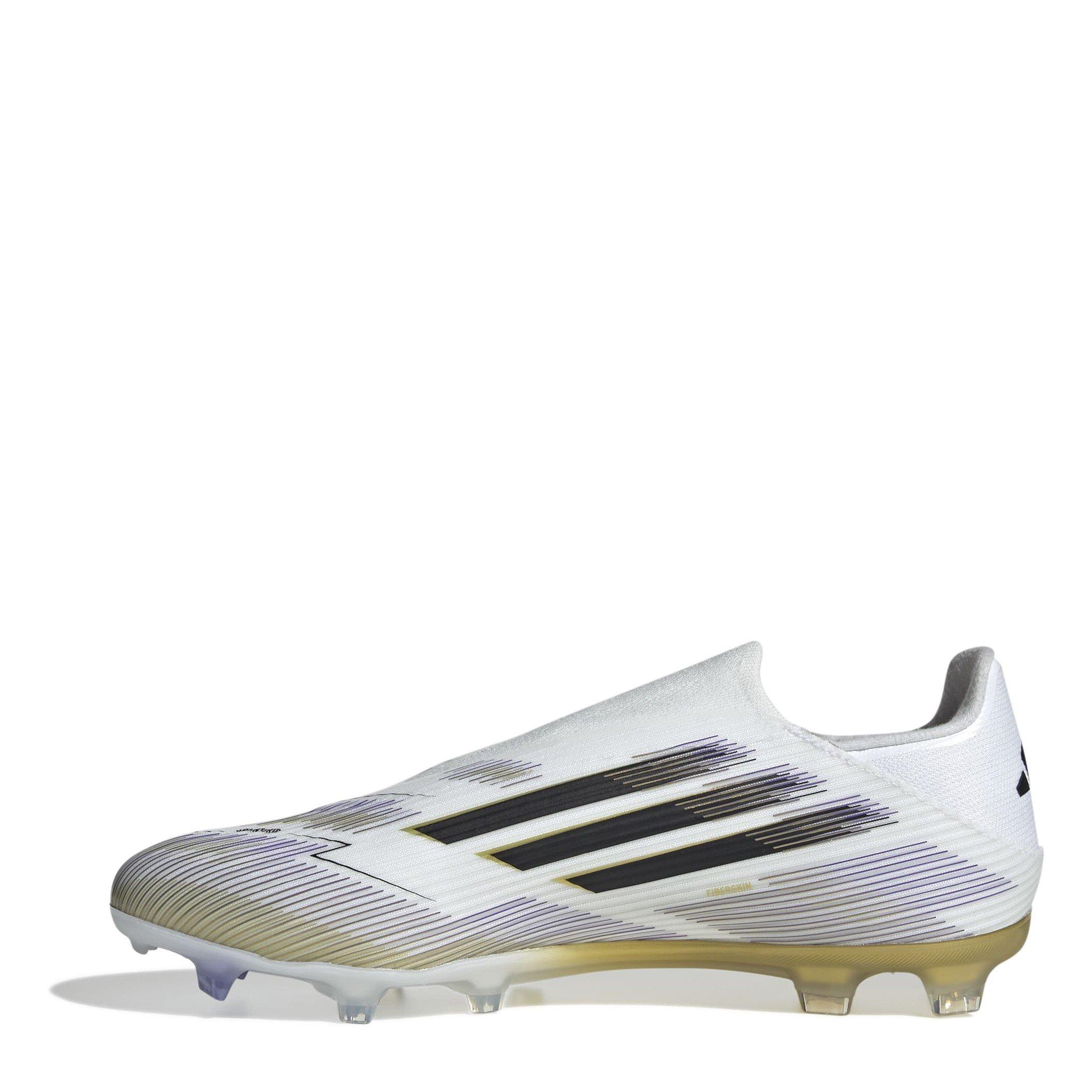 White/Blk/Gold - adidas - F50 League Laceless Adults Firm Ground Football Boots - 2