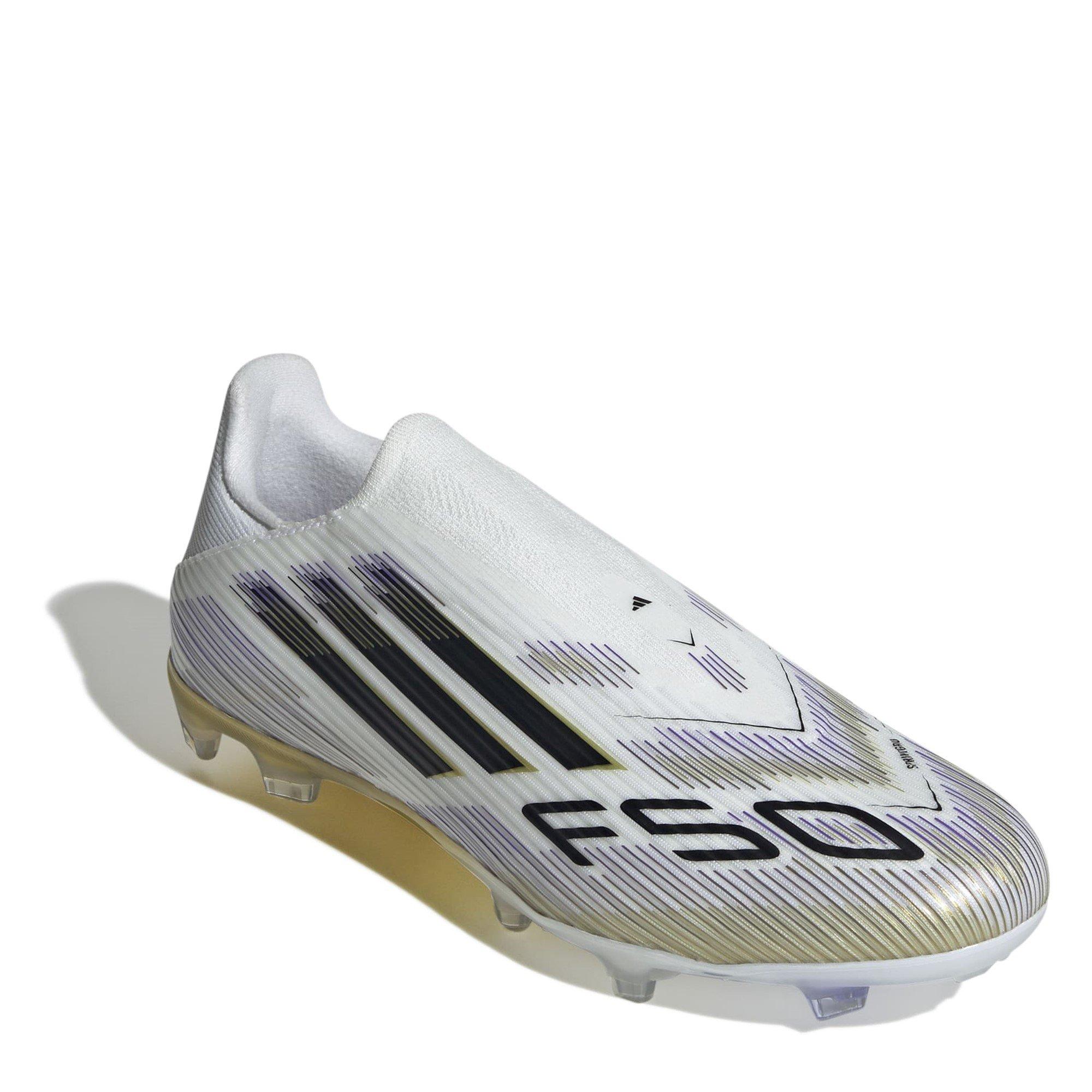 White/Blk/Gold - adidas - F50 League Laceless Adults Firm Ground Football Boots - 3