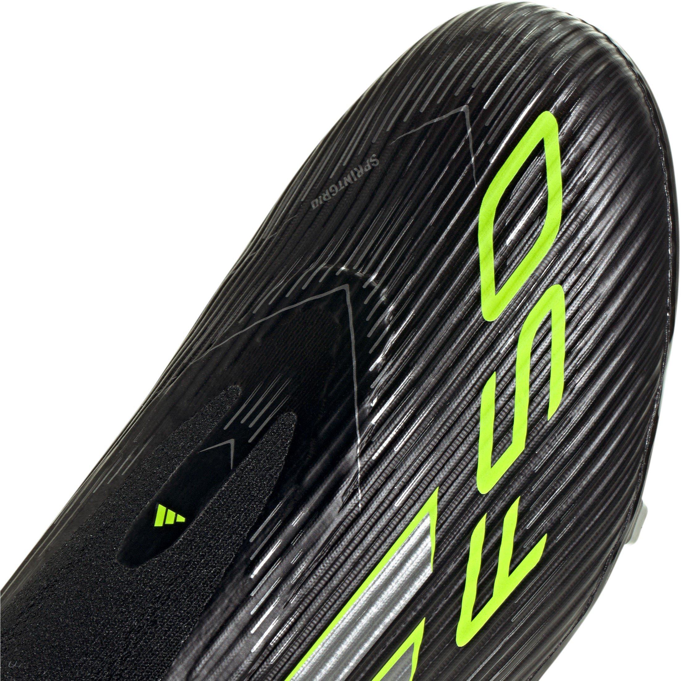 Zwart/Citroen - adidas - F50 League Laceless Adults Firm Ground Football Boots - 7