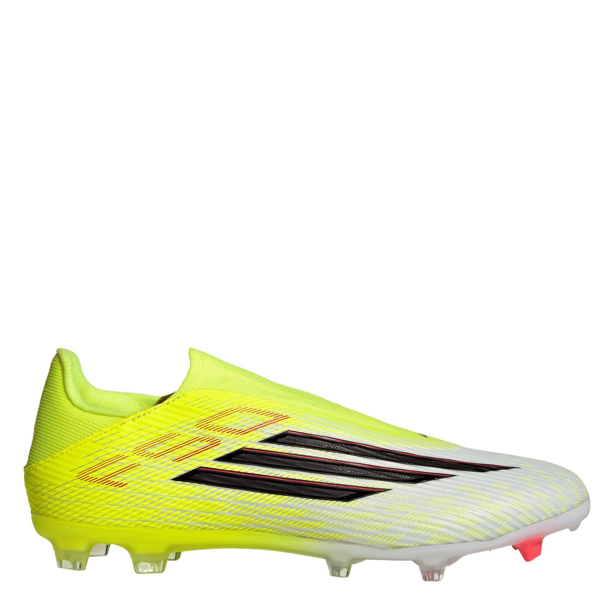 Adidas Men's F50 League Laceless Adults Firm Ground Football Boots - Solar Yellow - 11.5(46.7)