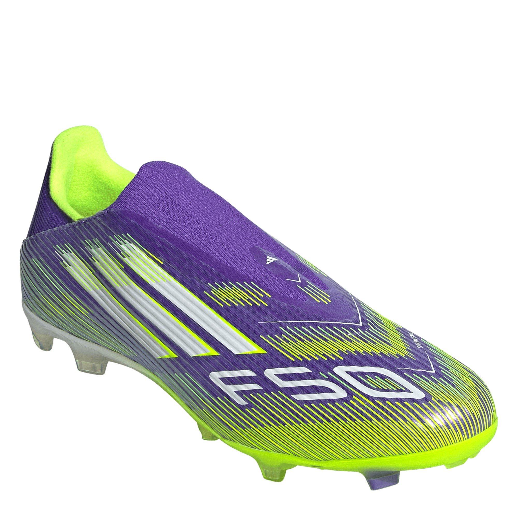 Lila/Weiß - adidas - F50 League Laceless Adults Firm Ground Football Boots - 3