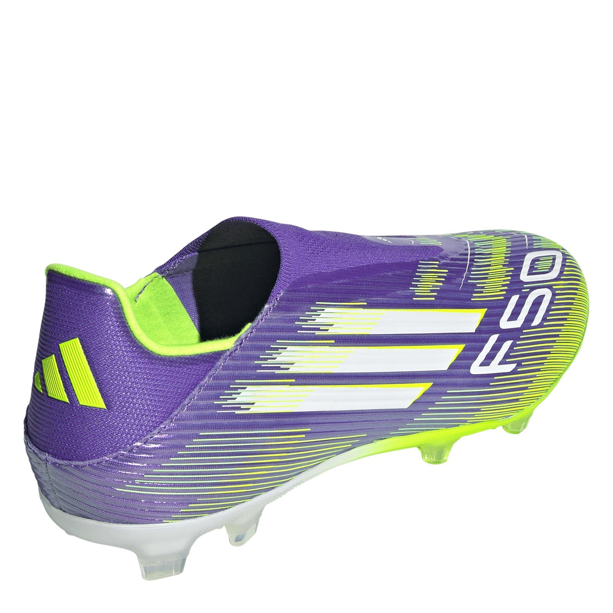Lila/Weiß - adidas - F50 League Laceless Adults Firm Ground Football Boots - 4