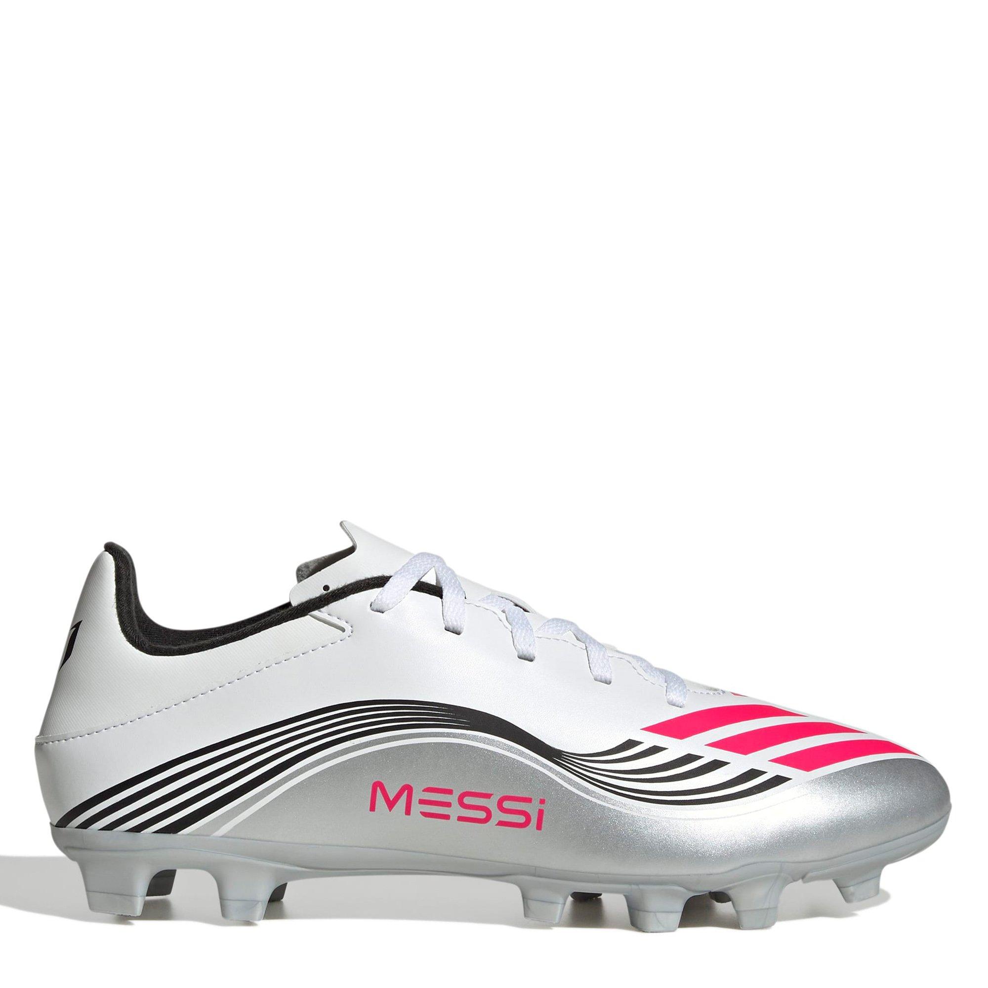 Wht/Red/Silver - adidas - F50 Messi Club Firm Ground Football Boots - 1