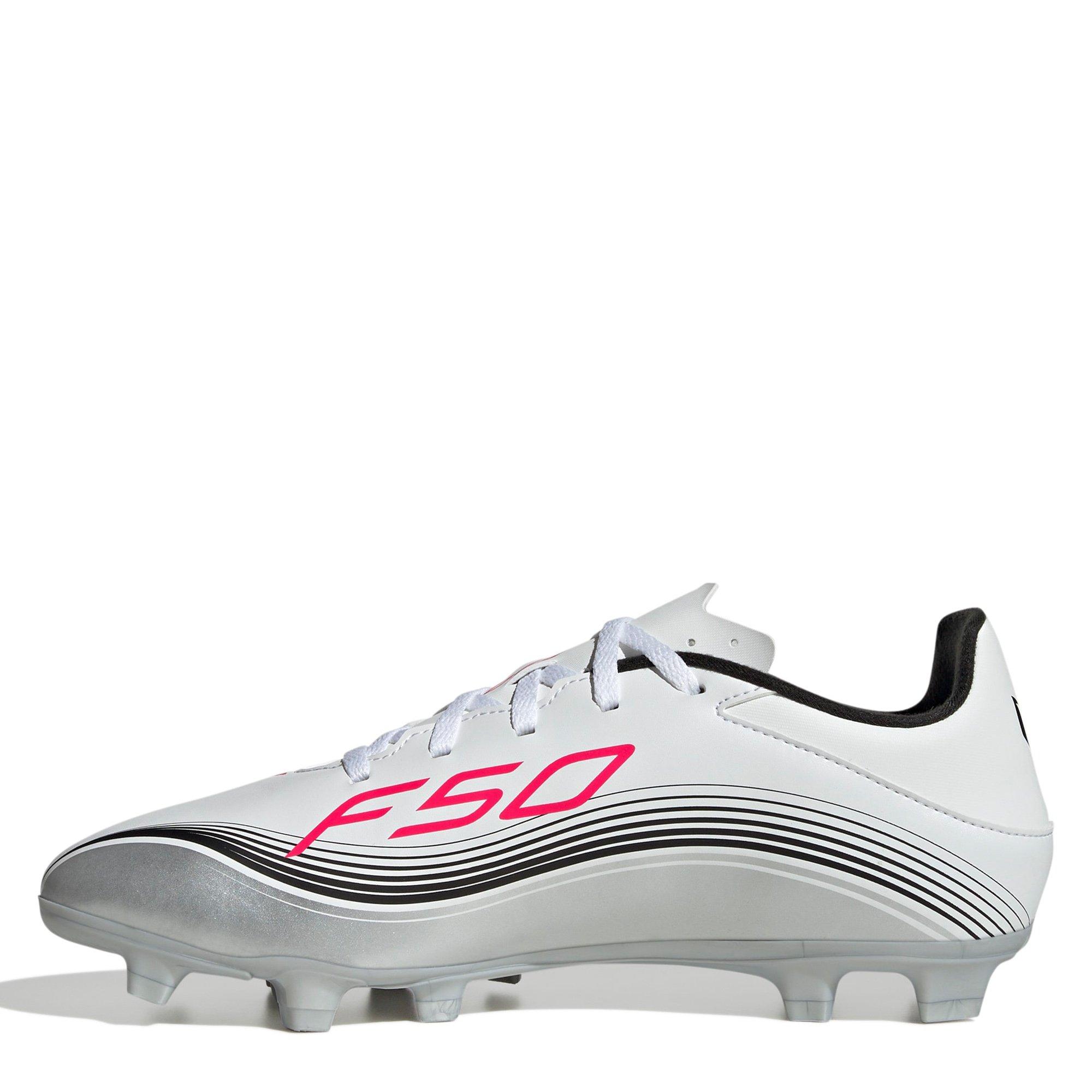 Wht/Red/Silver - adidas - F50 Messi Club Firm Ground Football Boots - 2