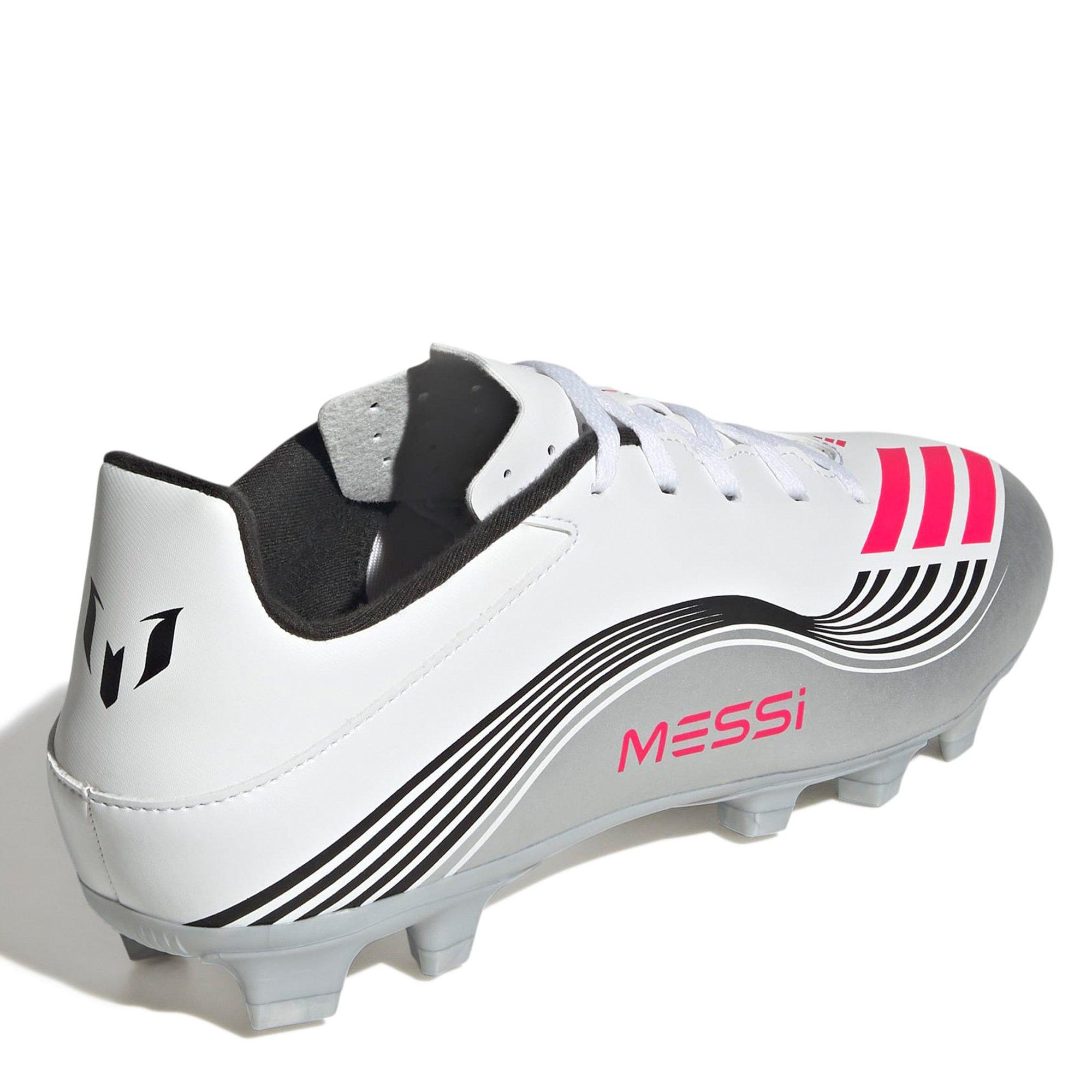 Wht/Red/Silver - adidas - F50 Messi Club Firm Ground Football Boots - 6