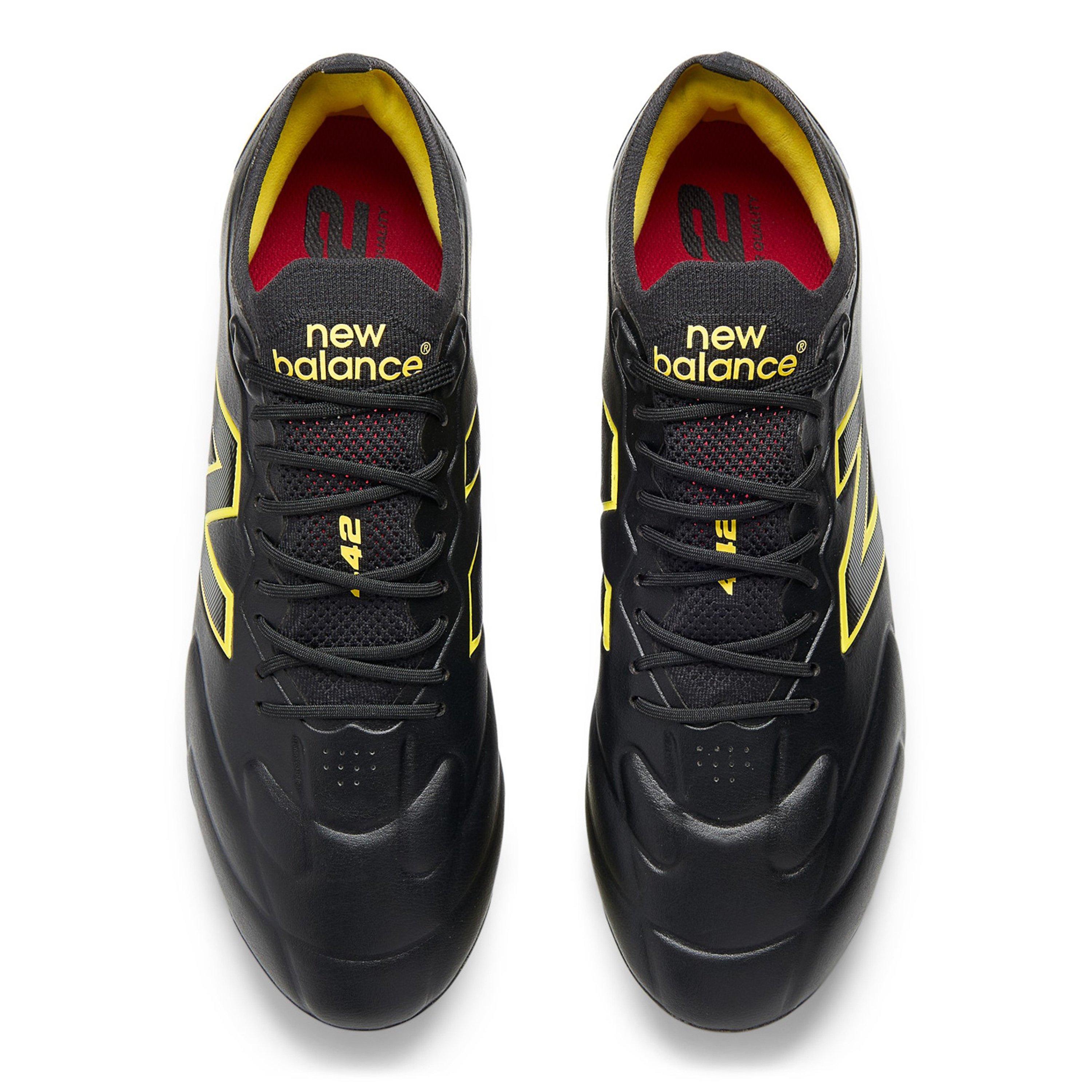 Sort/Gul - New Balance - Men's Firm Ground Football Boots - 6