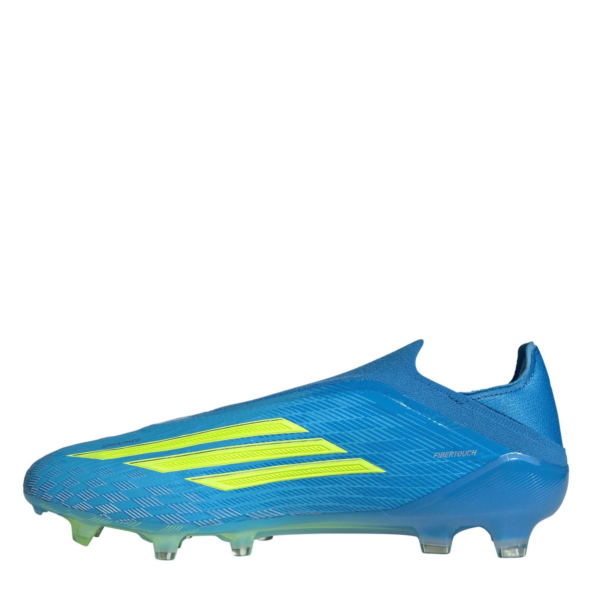 Bleu/Jaune - adidas - F50 Elite Laceless Adults Firm Ground Football Boots - 2