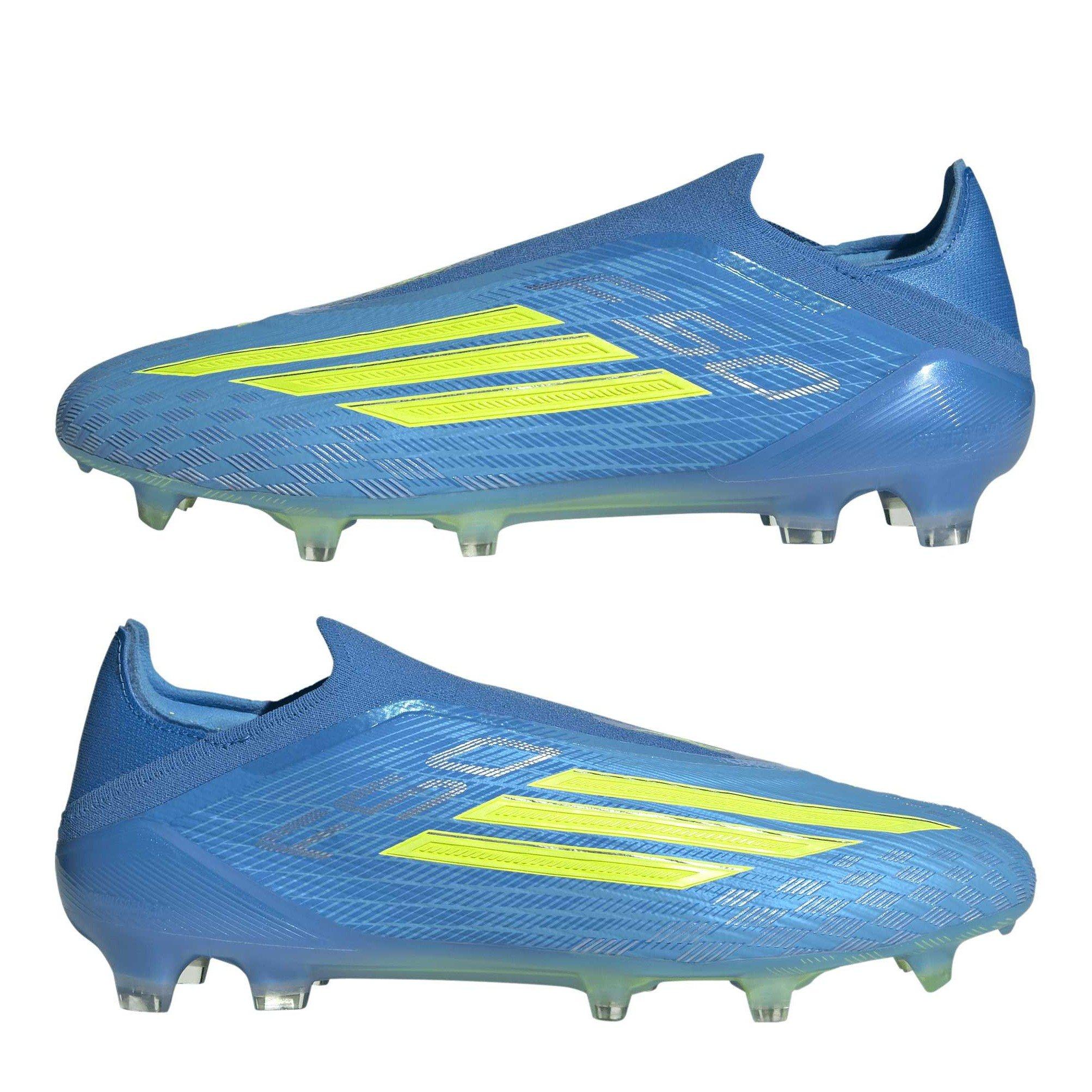 Bleu/Jaune - adidas - F50 Elite Laceless Adults Firm Ground Football Boots - 11