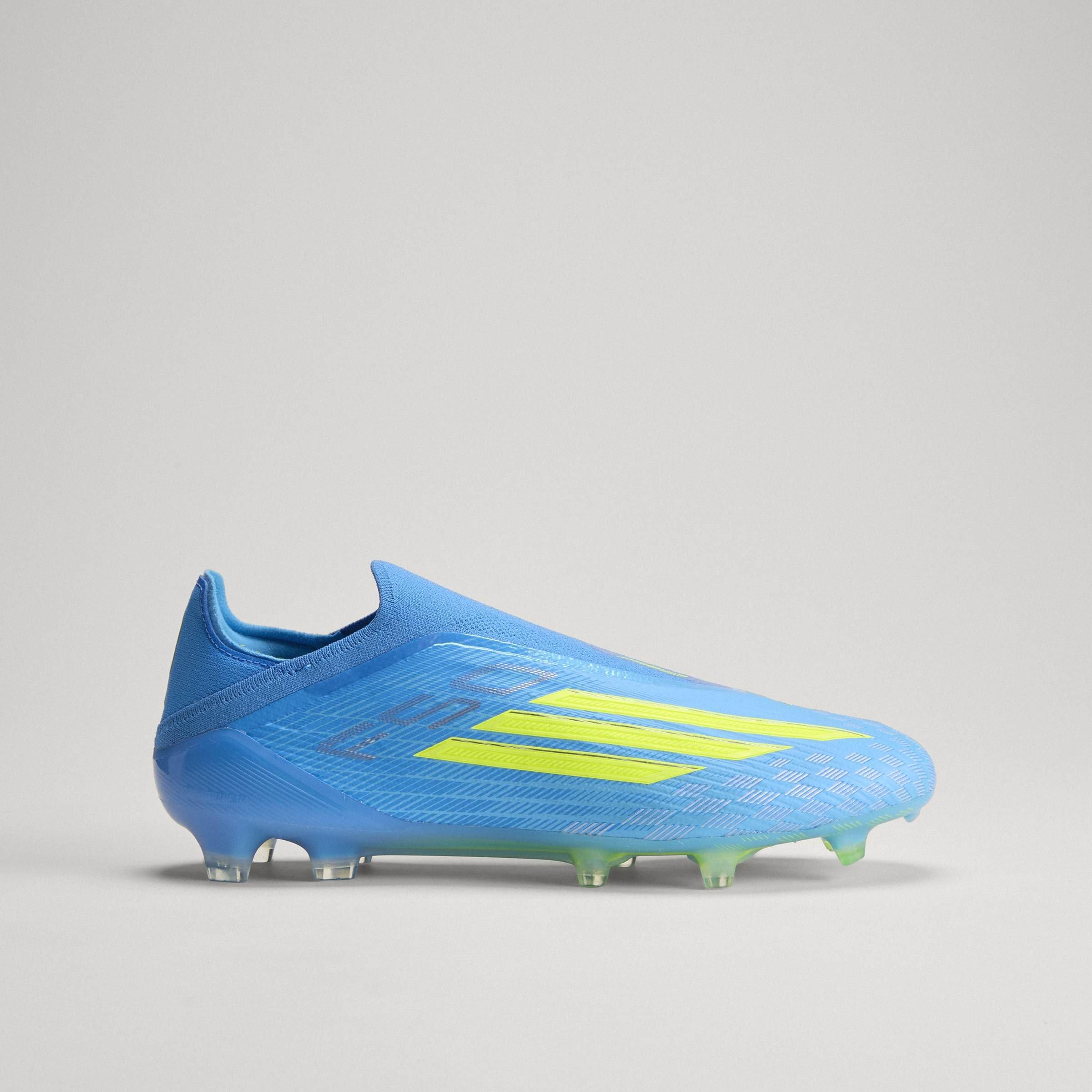 Bleu/Jaune - adidas - F50 Elite Laceless Adults Firm Ground Football Boots - 12