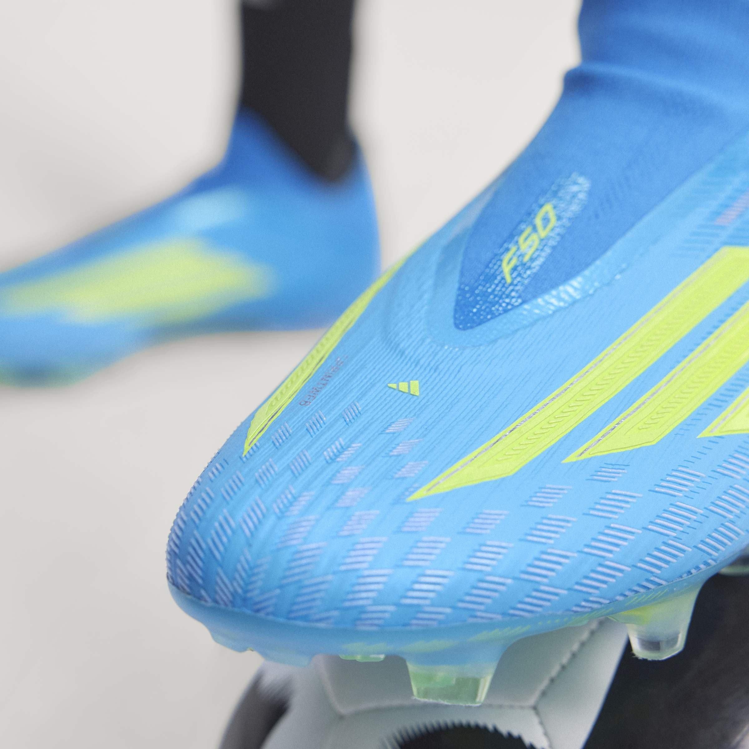 Bleu/Jaune - adidas - F50 Elite Laceless Adults Firm Ground Football Boots - 14