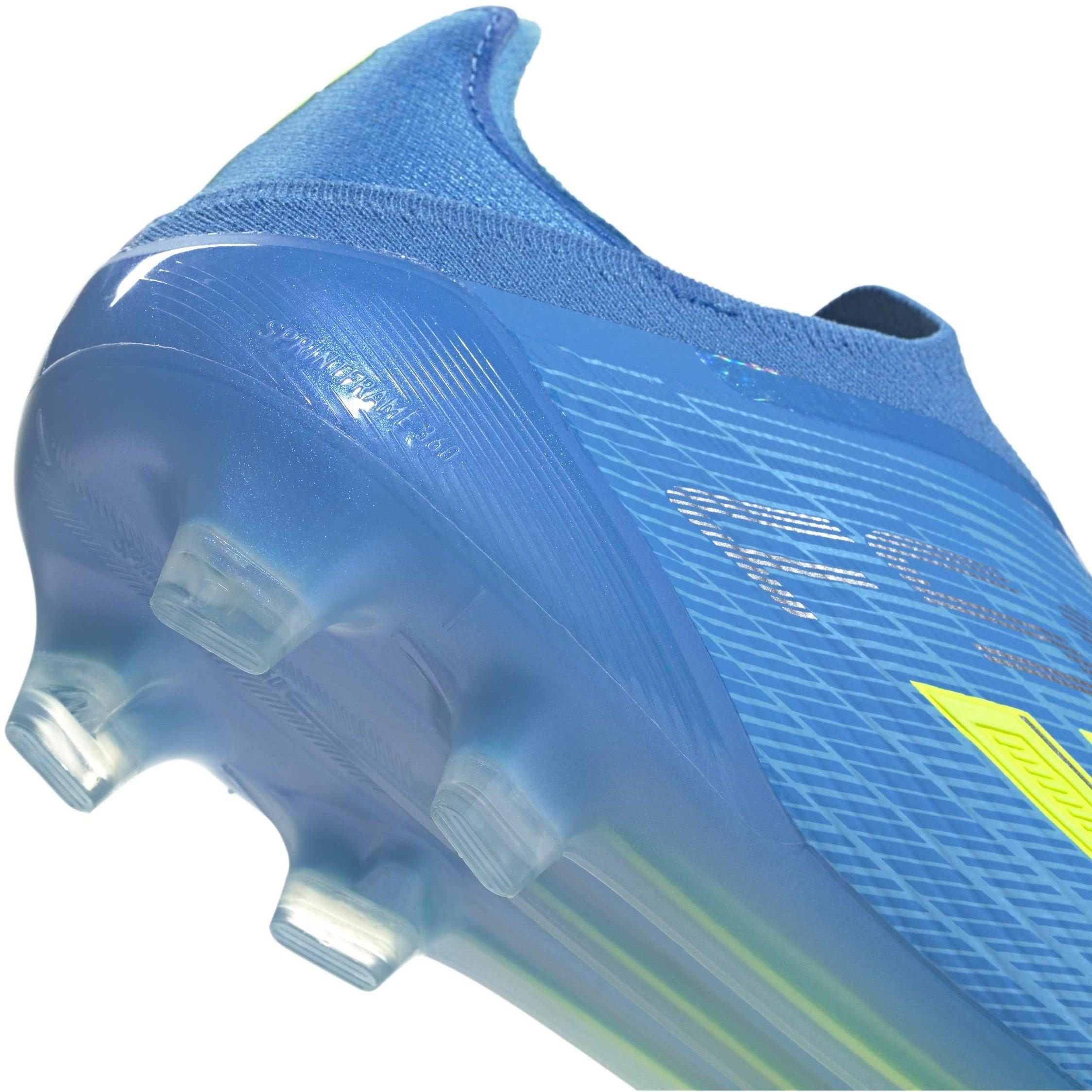 Bleu/Jaune - adidas - F50 Elite Laceless Adults Firm Ground Football Boots - 9