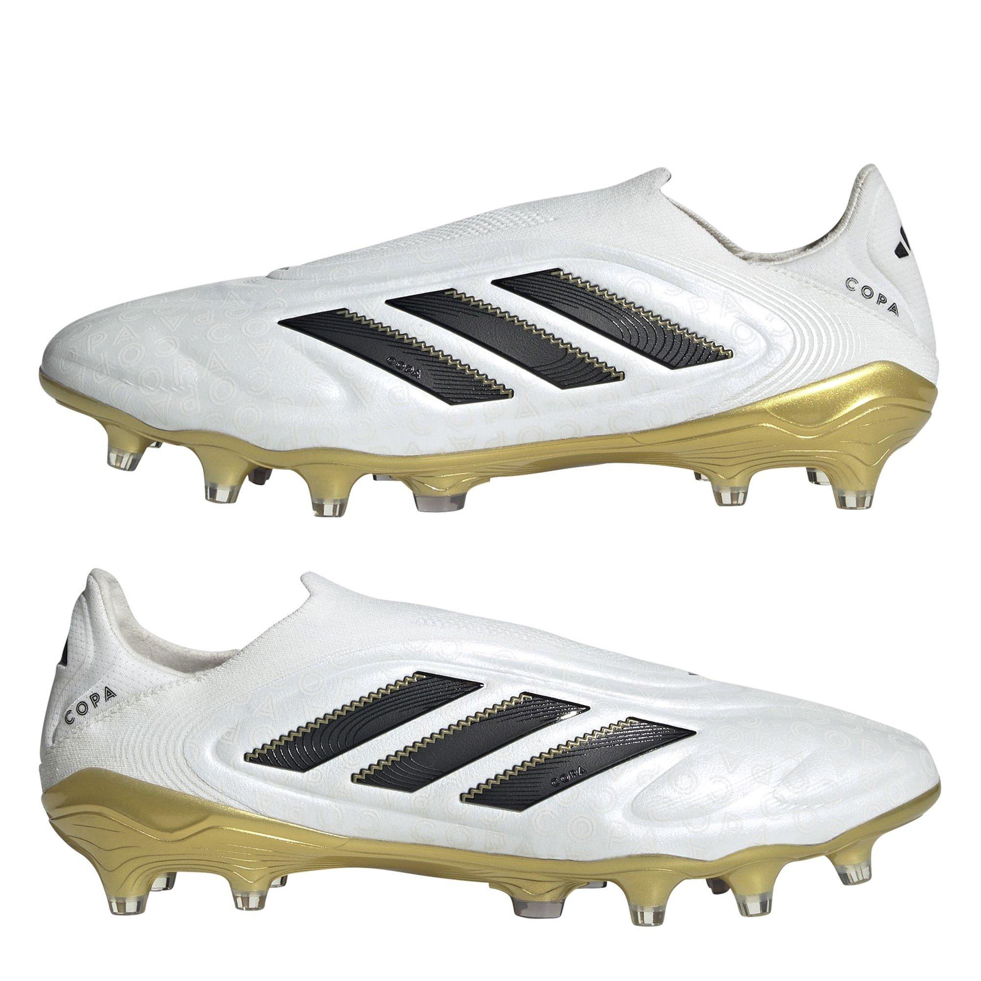 White/Blk/Gold - adidas - Copa Pure 3 Elite Laceless Adults Firm Ground Football Boots - 11