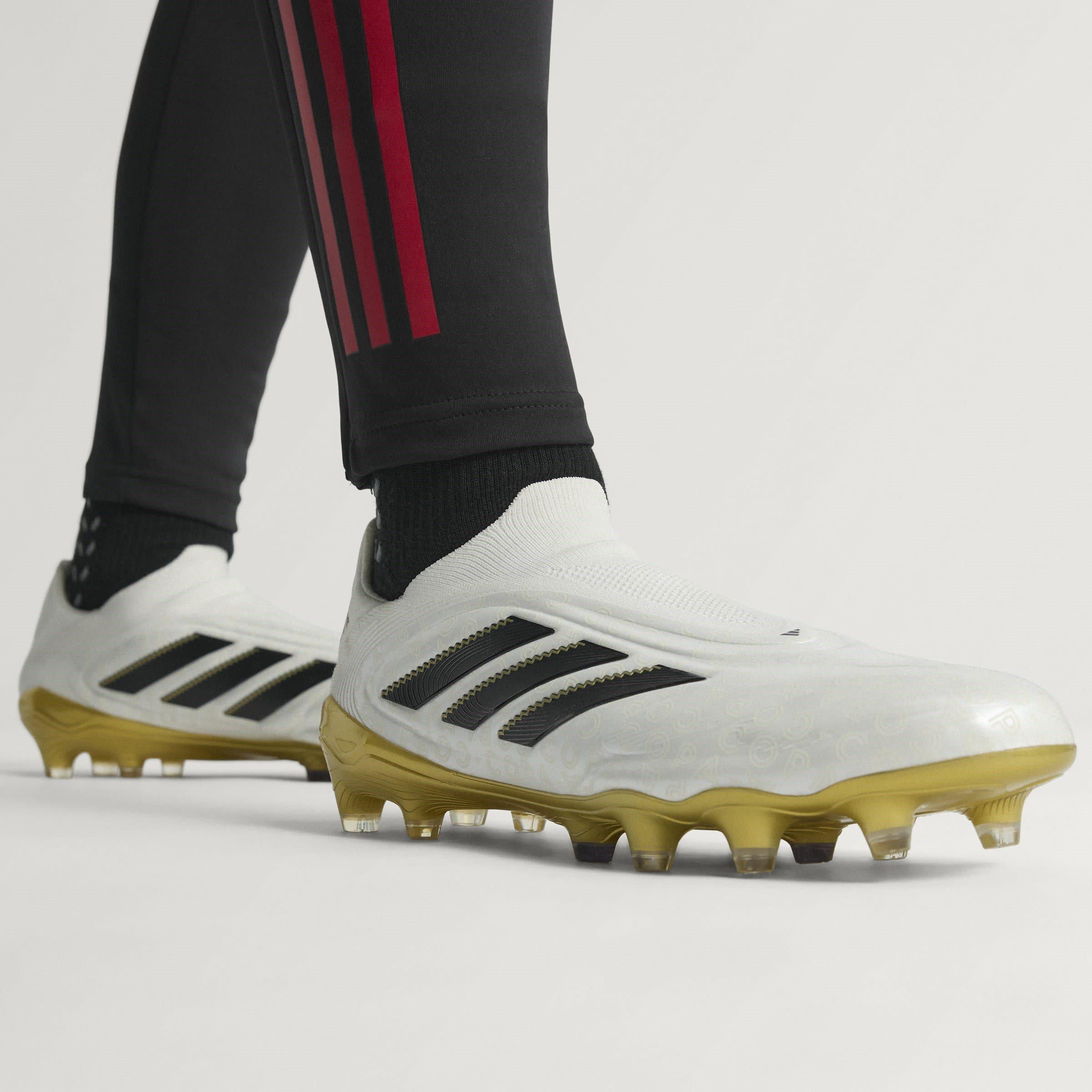 White/Blk/Gold - adidas - Copa Pure 3 Elite Laceless Adults Firm Ground Football Boots - 15
