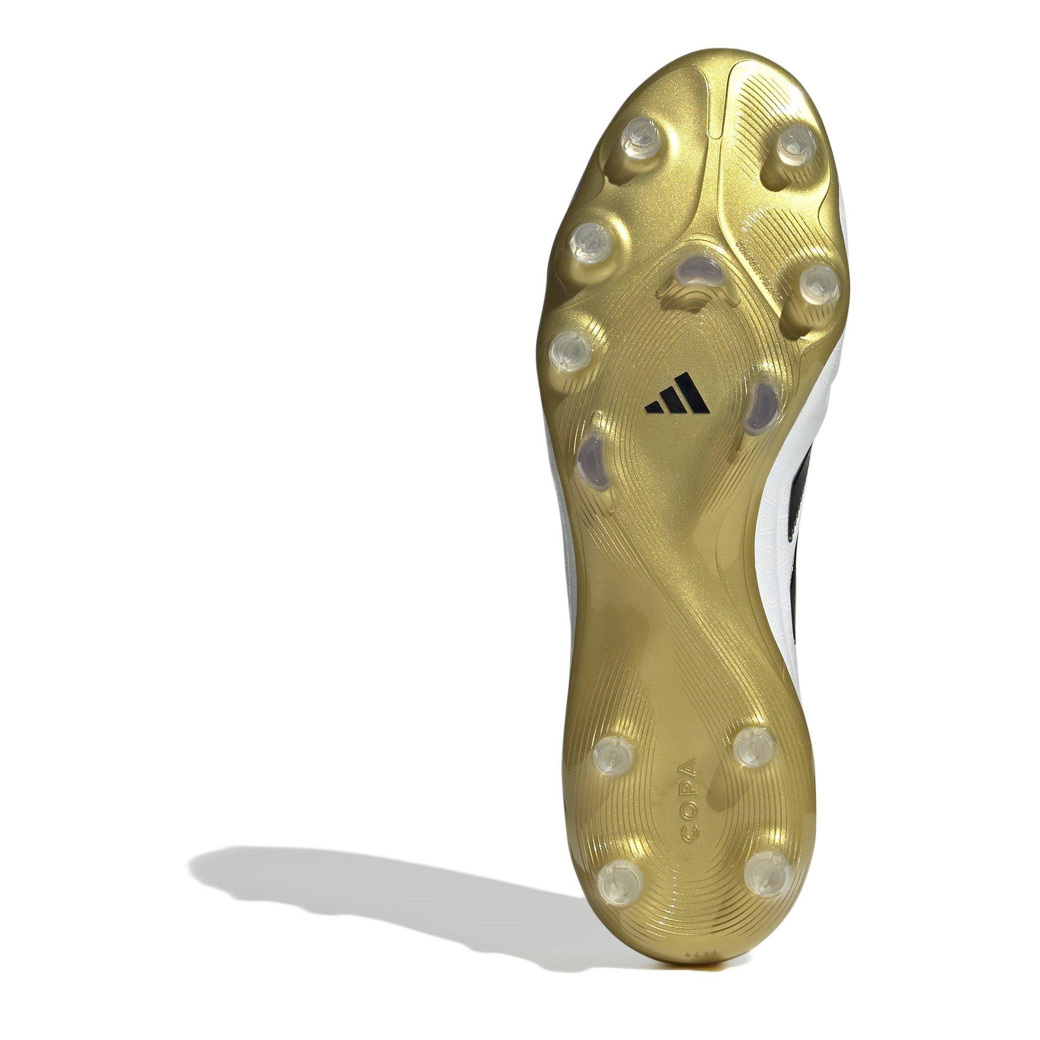 White/Blk/Gold - adidas - Copa Pure 3 Elite Laceless Adults Firm Ground Football Boots - 8