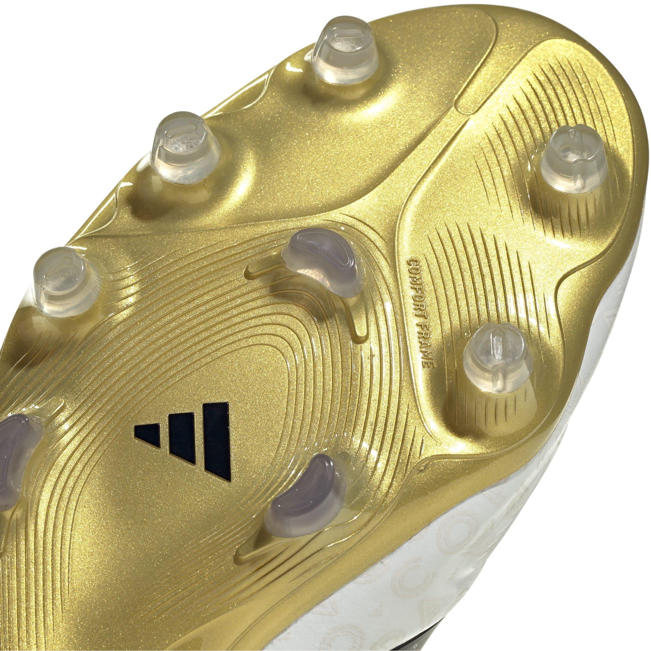 White/Blk/Gold - adidas - Copa Pure 3 Elite Laceless Adults Firm Ground Football Boots - 9