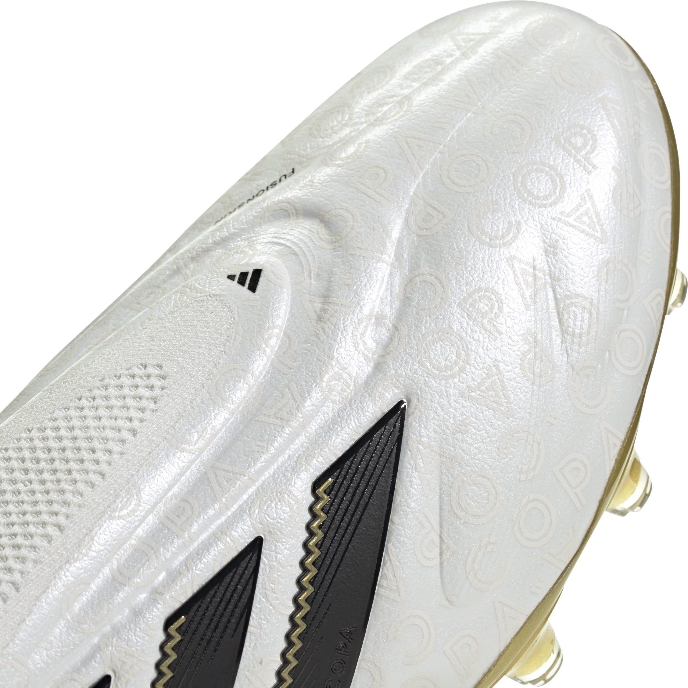 White/Blk/Gold - adidas - Copa Pure 3 Elite Laceless Adults Firm Ground Football Boots - 10