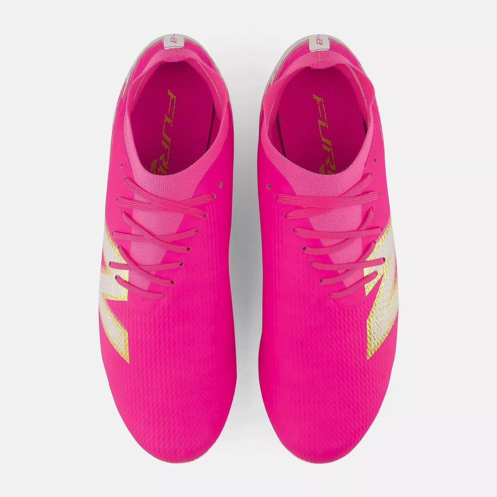 Pink/White - New Balance - Men's Furon .3 Firm Ground Football Boots - 4