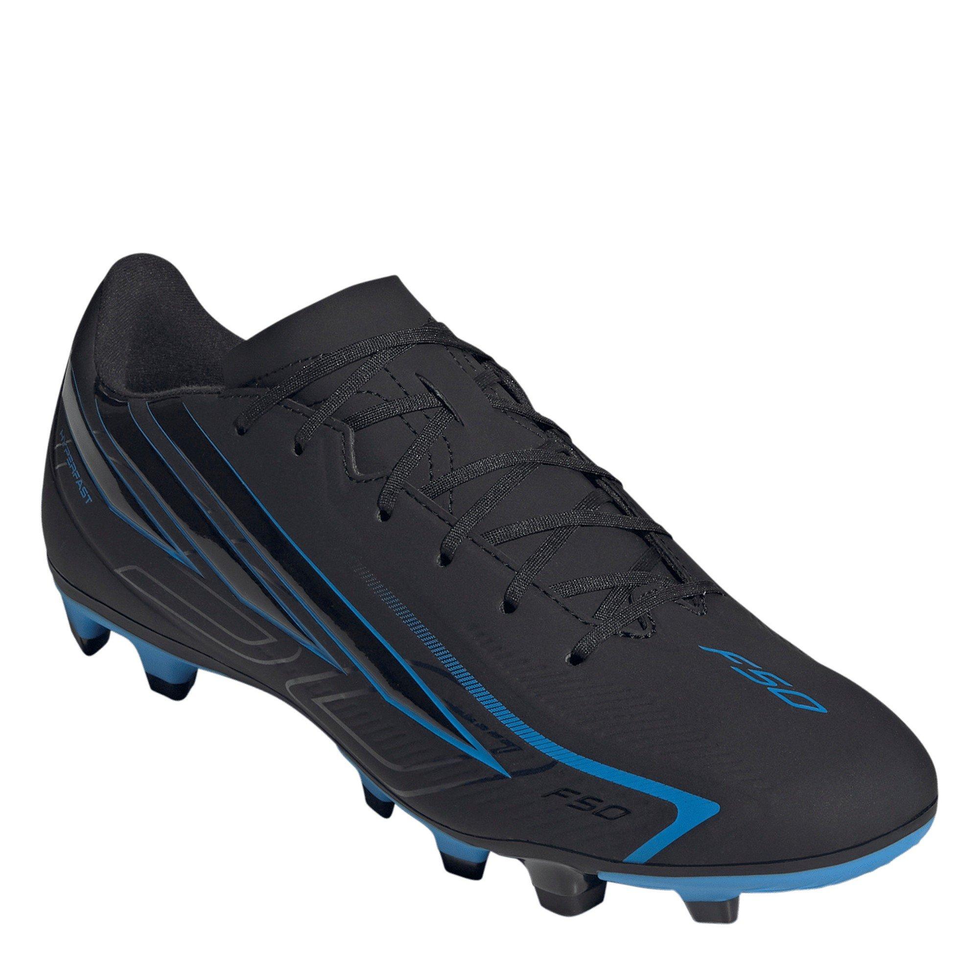 Black/Blue - adidas - Adidas F50 Adults Club Firm Ground Football Boots - 3