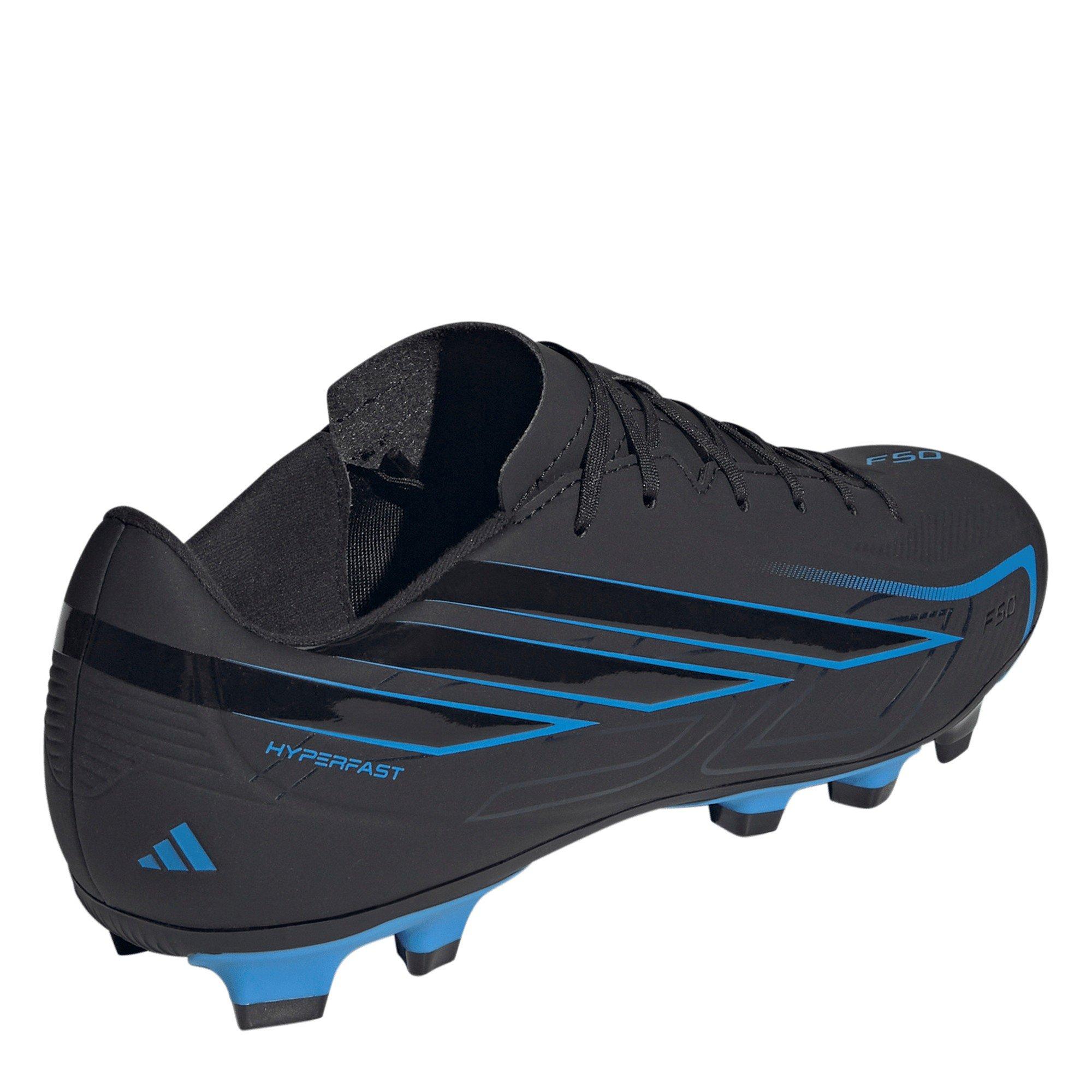 Black/Blue - adidas - Adidas F50 Adults Club Firm Ground Football Boots - 4