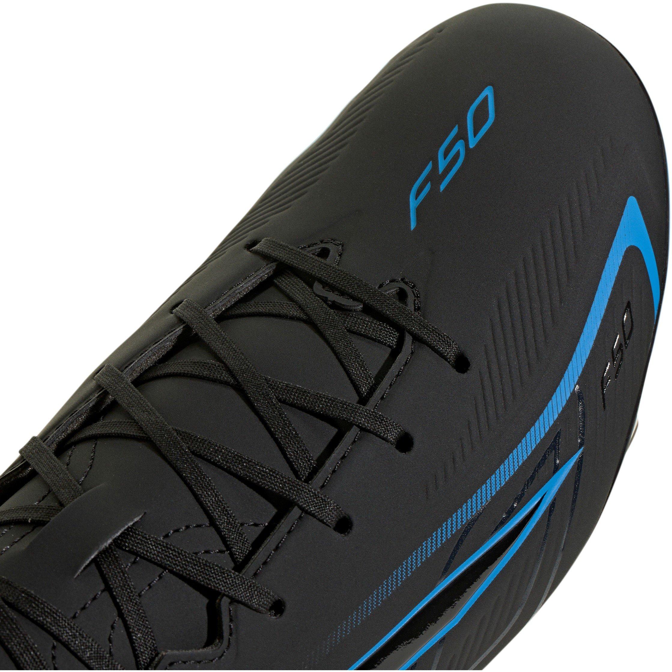 Black/Blue - adidas - Adidas F50 Adults Club Firm Ground Football Boots - 7