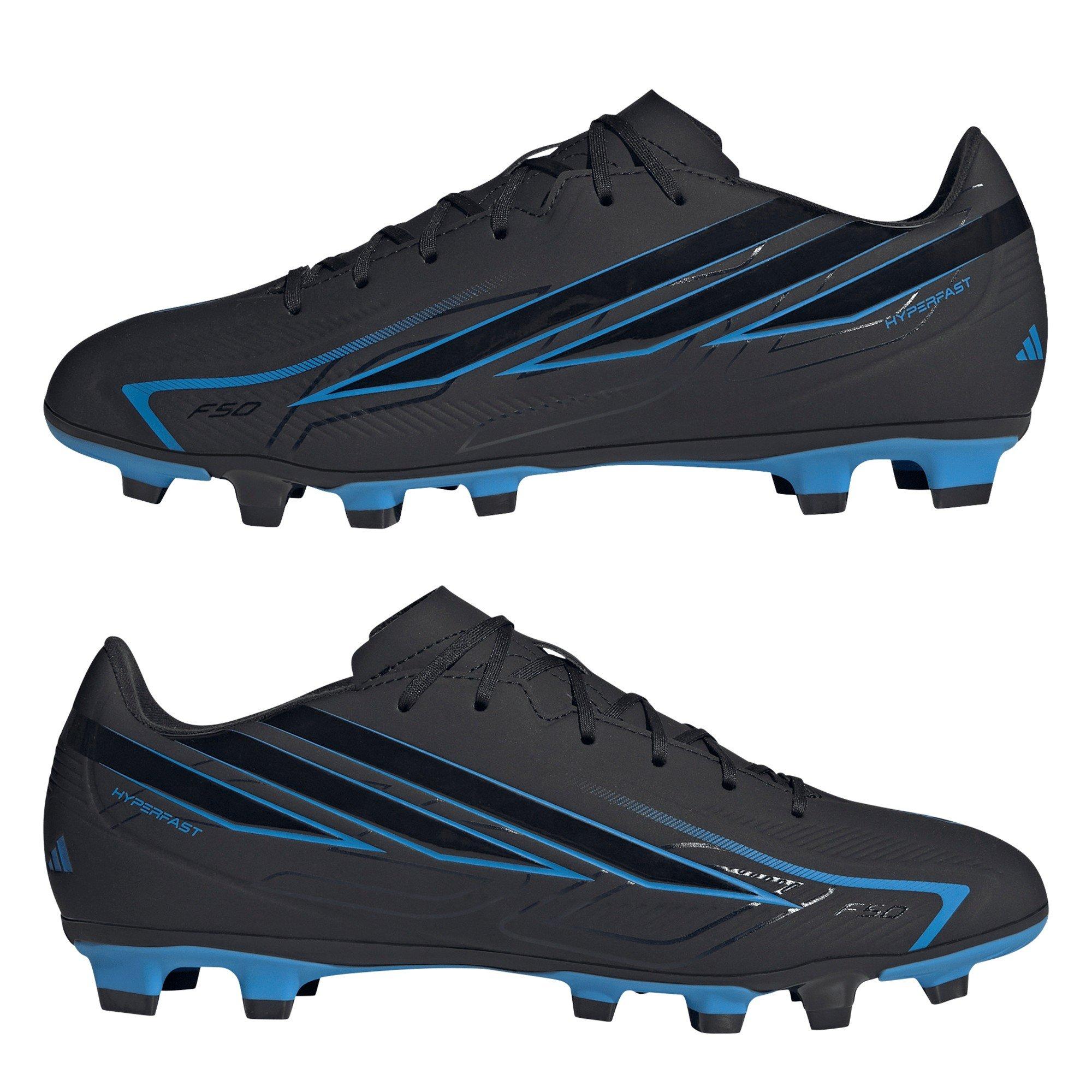 Black/Blue - adidas - Adidas F50 Adults Club Firm Ground Football Boots - 9