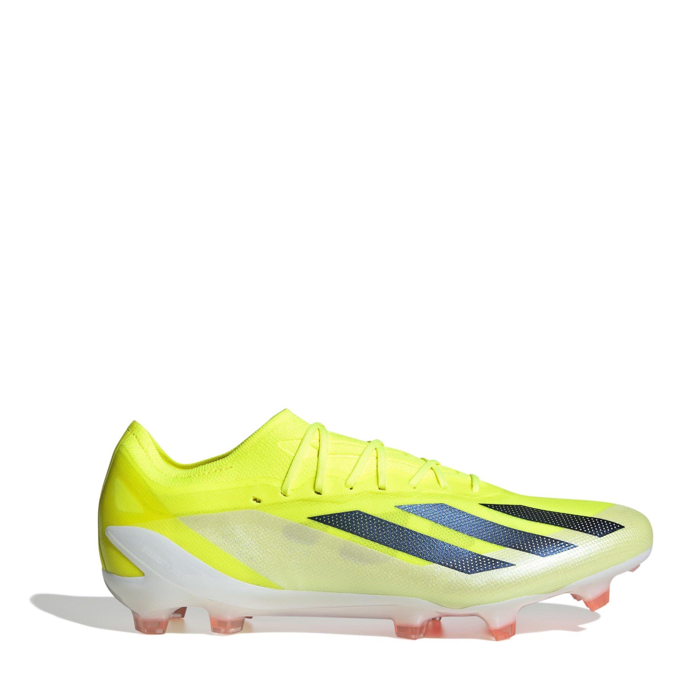 Adidas Men's X Crazyfast Elite Firm Ground Football Boots - Yellow/Blk/Wht - 11.5