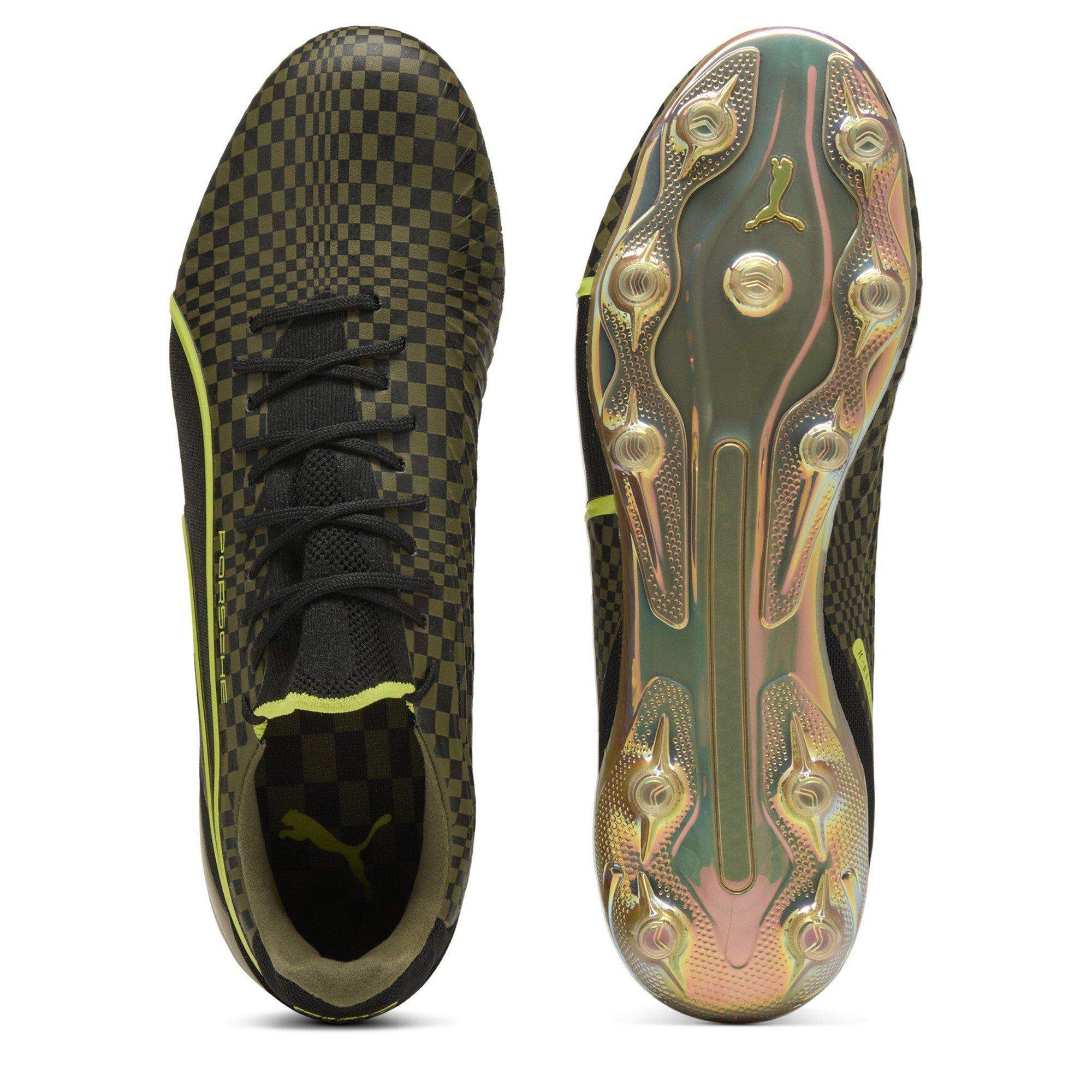 Maslinasto zelena-Pu - Puma - Men's King Ultimate X Porsche Firm Ground Football Boots - 3