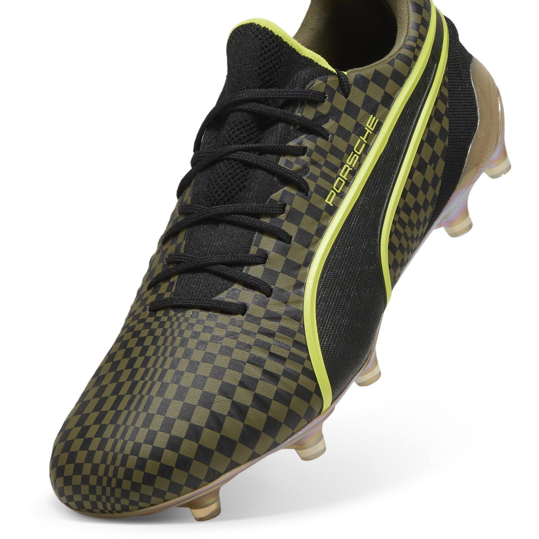 Maslinasto zelena-Pu - Puma - Men's King Ultimate X Porsche Firm Ground Football Boots - 6