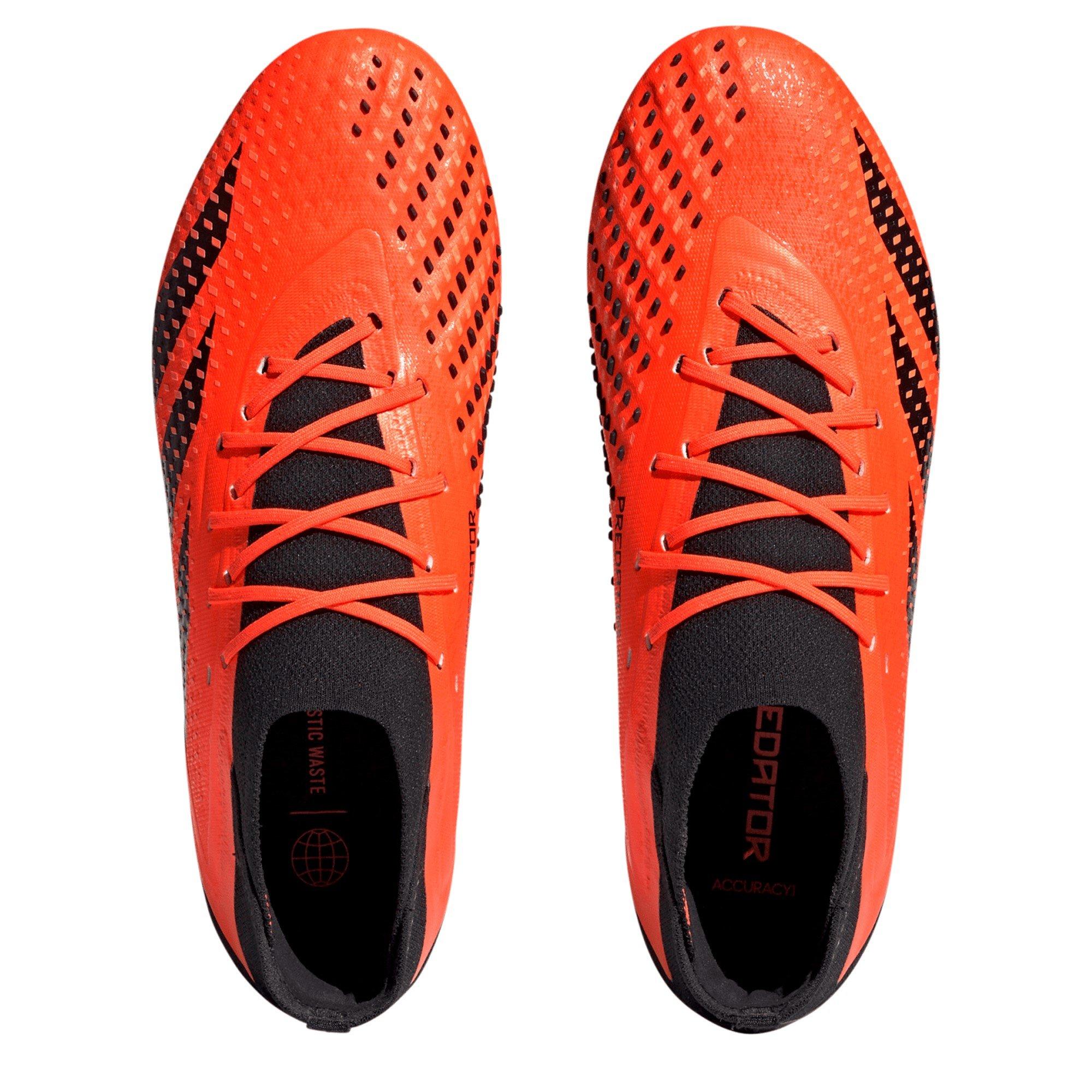 Naranja/Negro - adidas - Predator .1 Firm Ground Football Boots - 6
