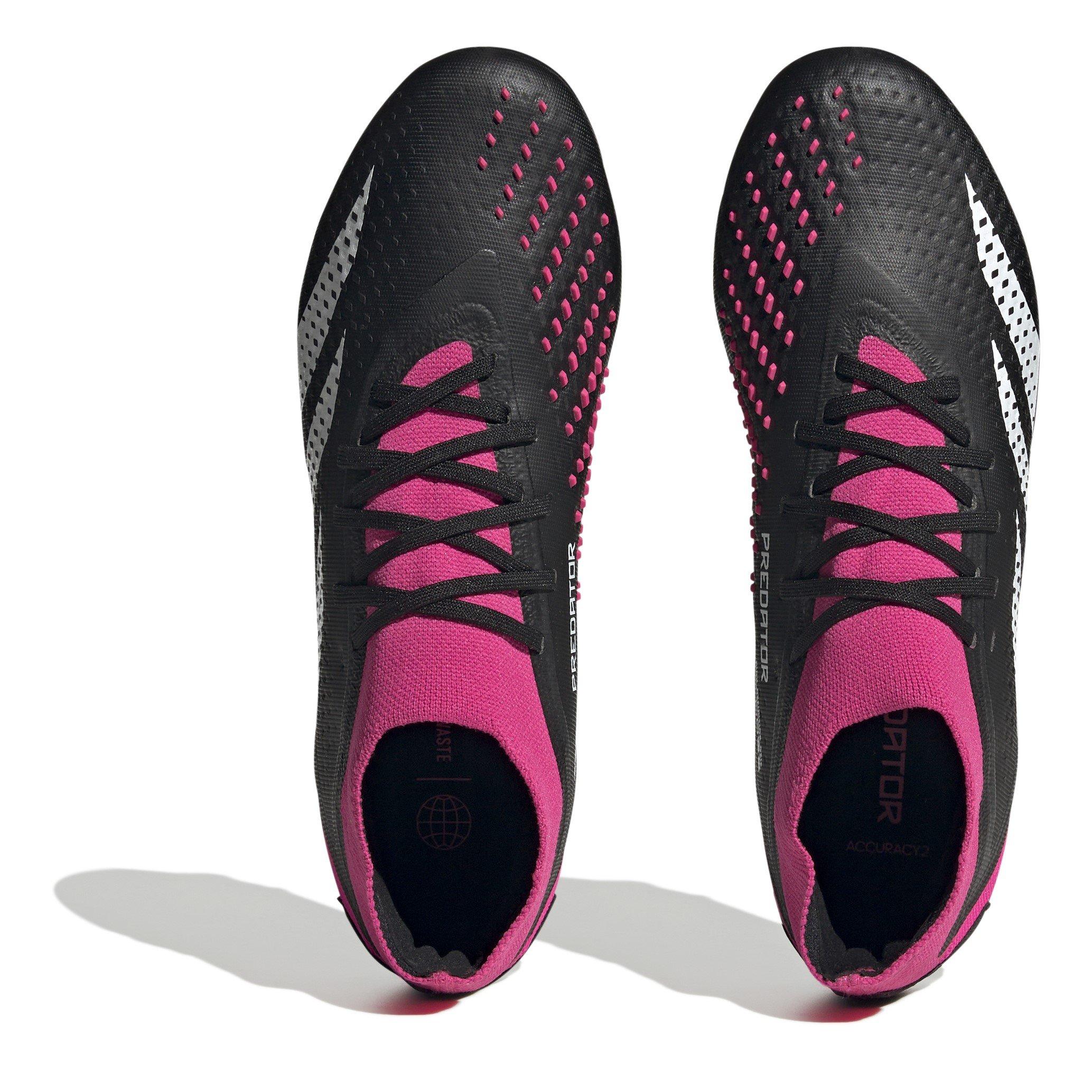 Black/Wht/Pink - adidas - Predator Accuracy.2 Firm Ground Football Boots - 5