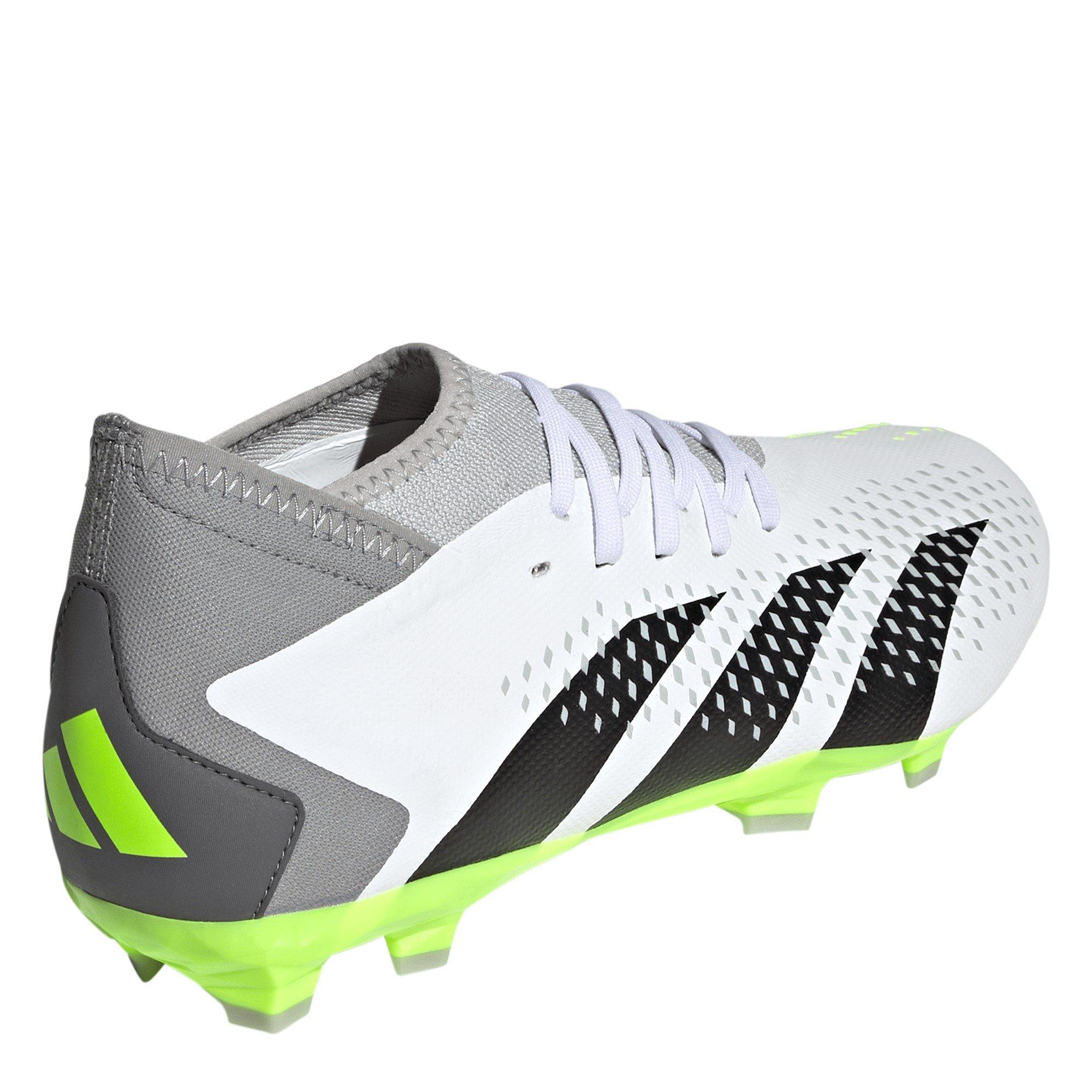 Branco/Preto/Limão - adidas - Predator Accuracy.3 Firm Ground Football Boots - 4