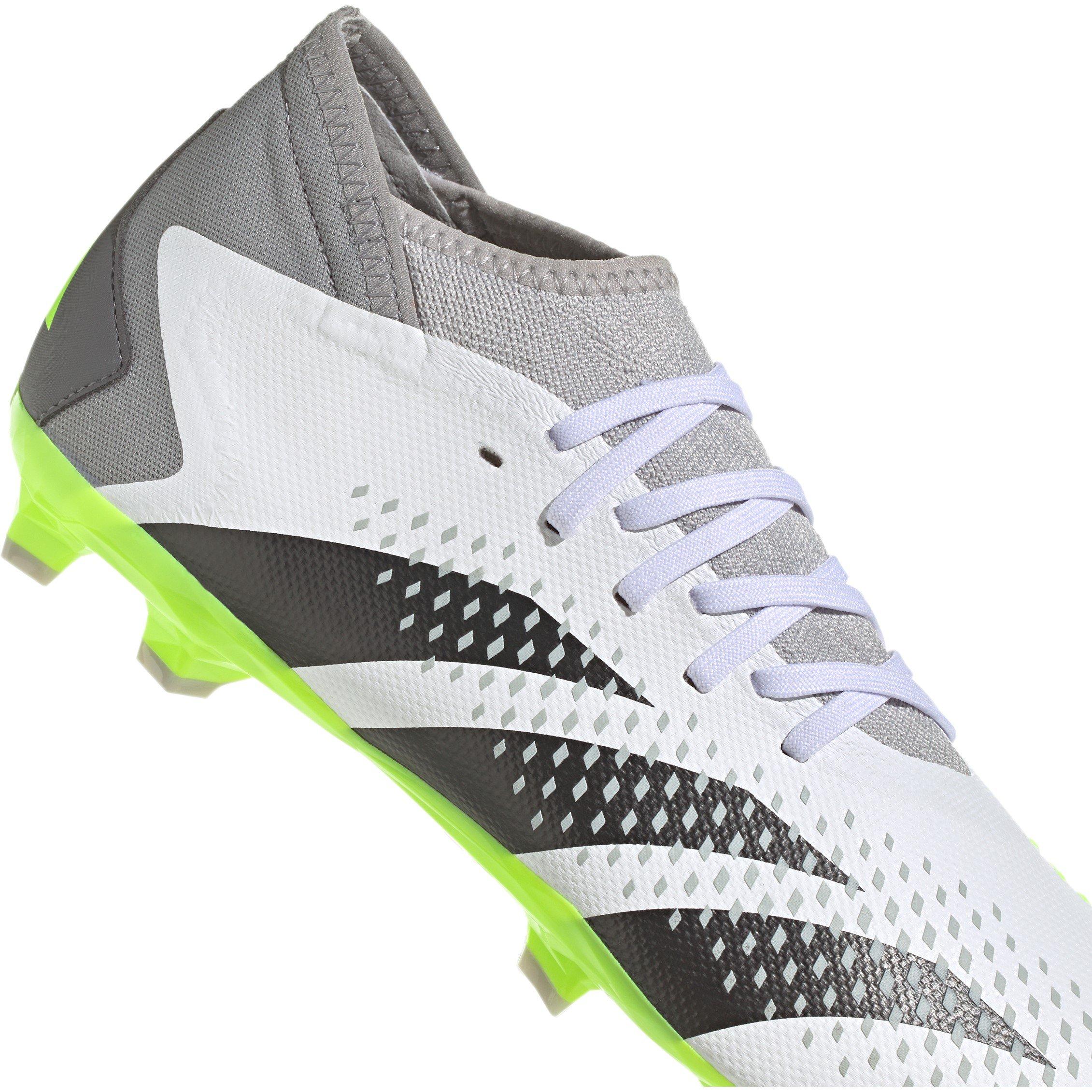 Branco/Preto/Limão - adidas - Predator Accuracy.3 Firm Ground Football Boots - 8