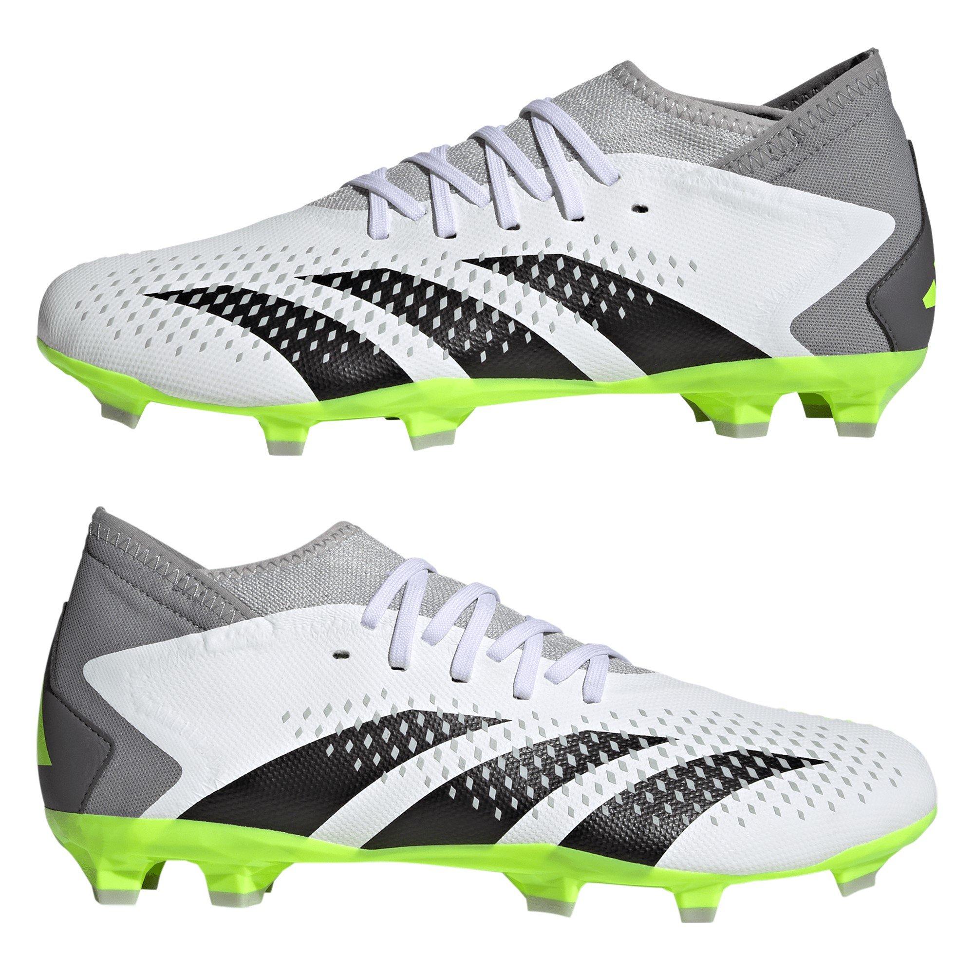 Branco/Preto/Limão - adidas - Predator Accuracy.3 Firm Ground Football Boots - 9