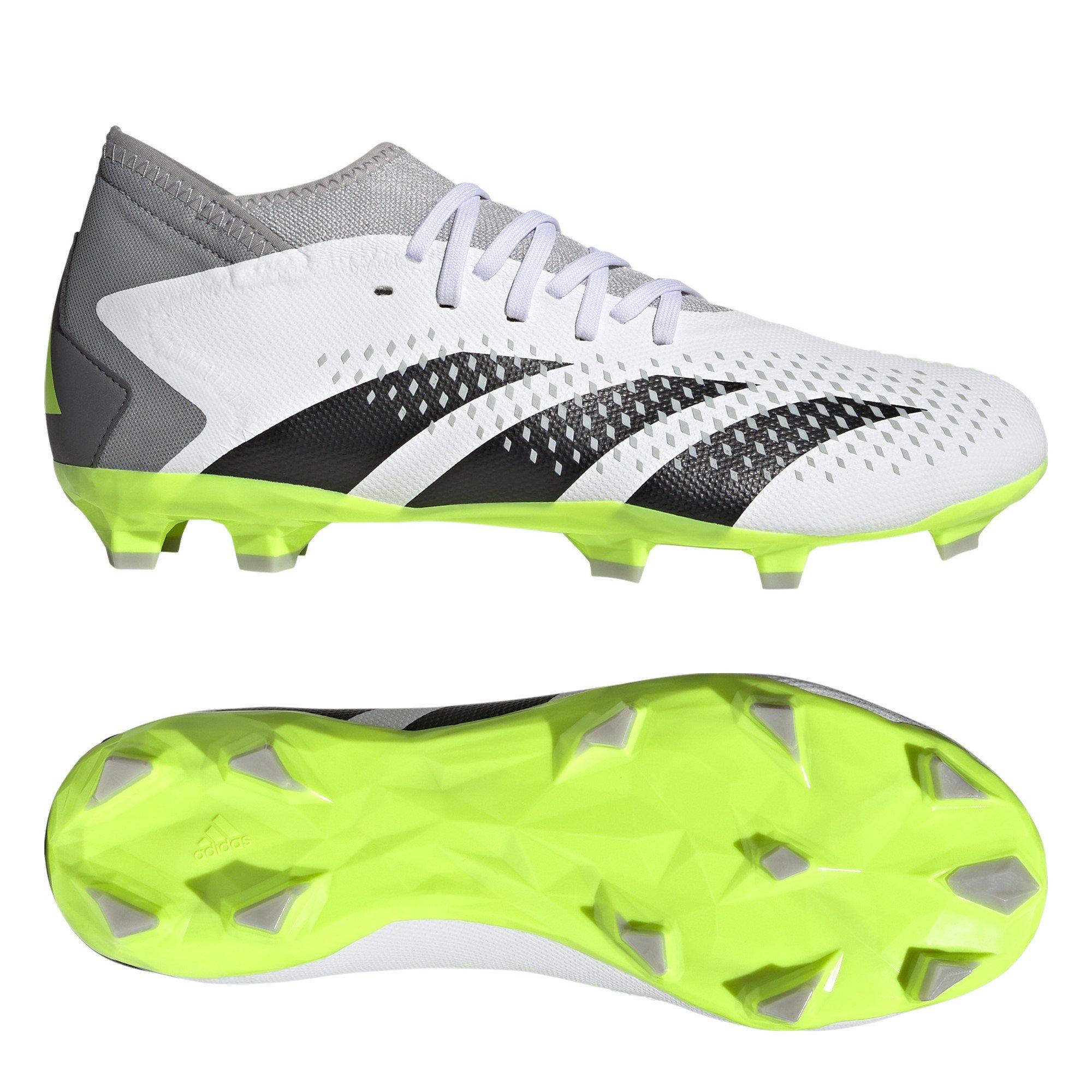 Branco/Preto/Limão - adidas - Predator Accuracy.3 Firm Ground Football Boots - 10