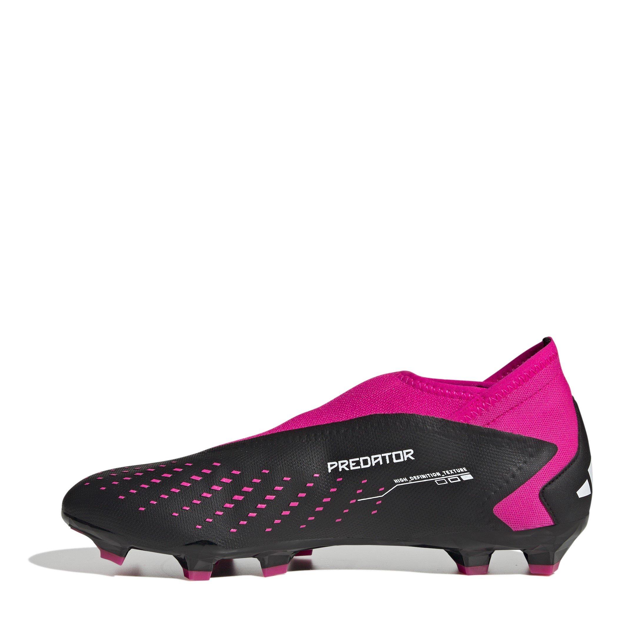 Zwart/Wit/Roze - adidas - Predator Accuracy.3 Laceless Firm Ground Football Boots - 2