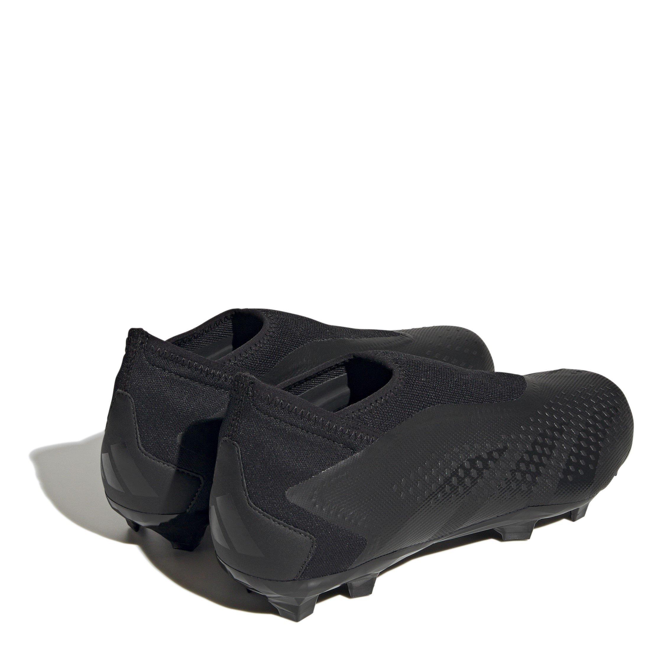 Preto/Preto - adidas - Predator Accuracy.3 Laceless Firm Ground Football Boots - 4