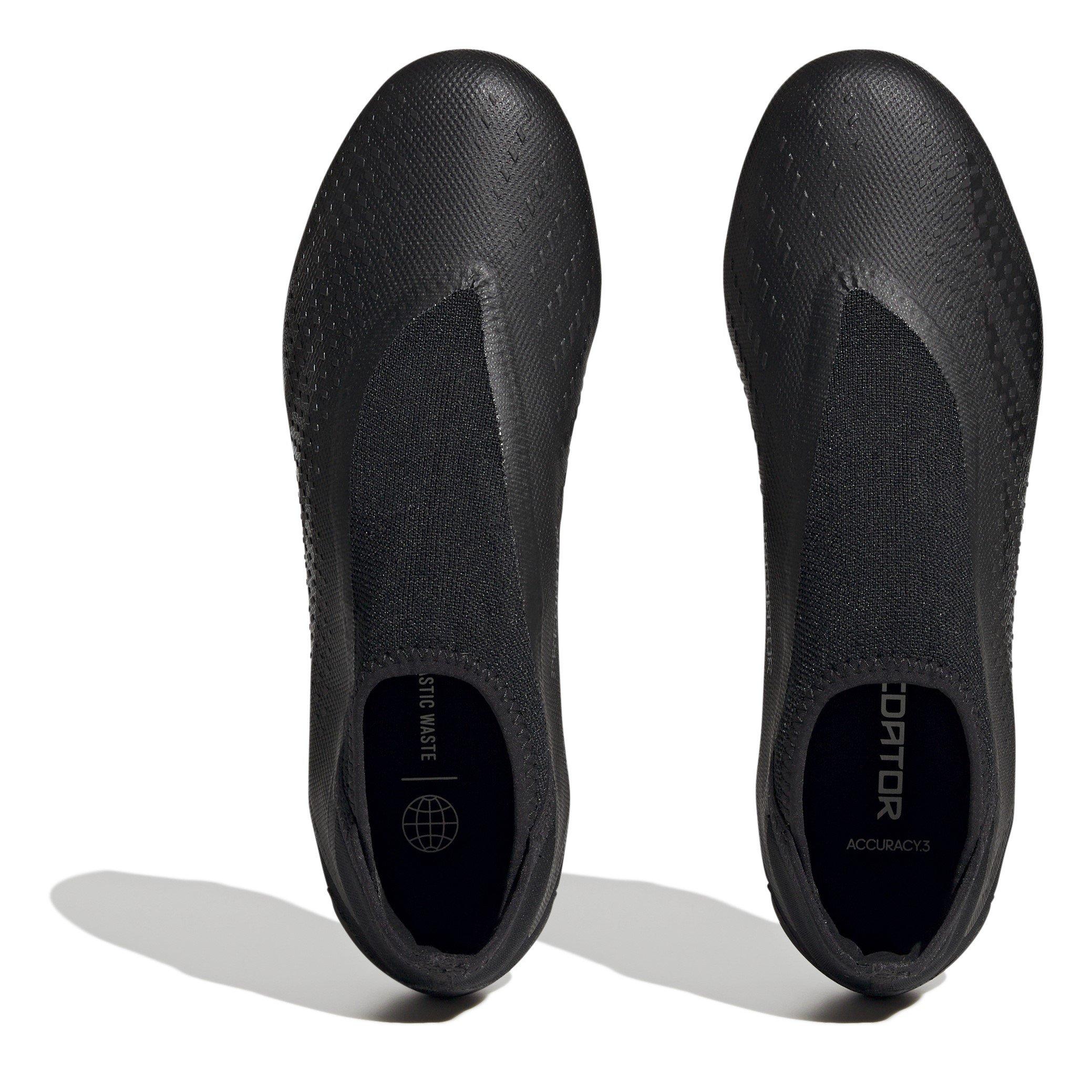 Preto/Preto - adidas - Predator Accuracy.3 Laceless Firm Ground Football Boots - 6