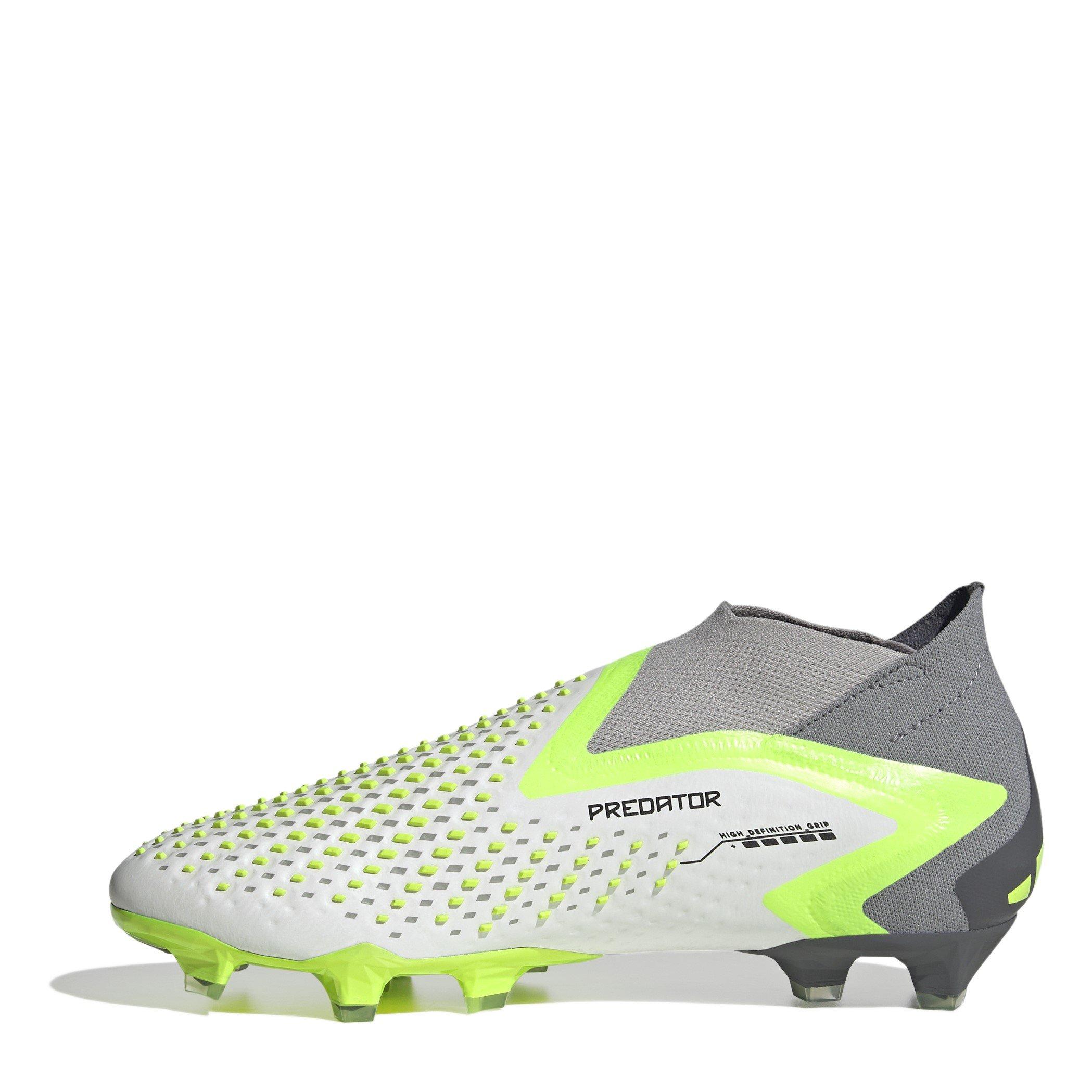 Wht/Blk/Lemon - adidas - Predator Accuracy+ Firm Ground Football Boots - 2