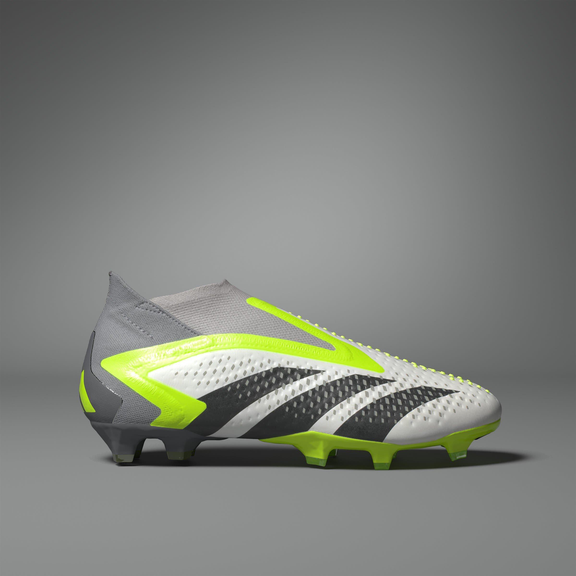 Wht/Blk/Lemon - adidas - Predator Accuracy+ Firm Ground Football Boots - 13