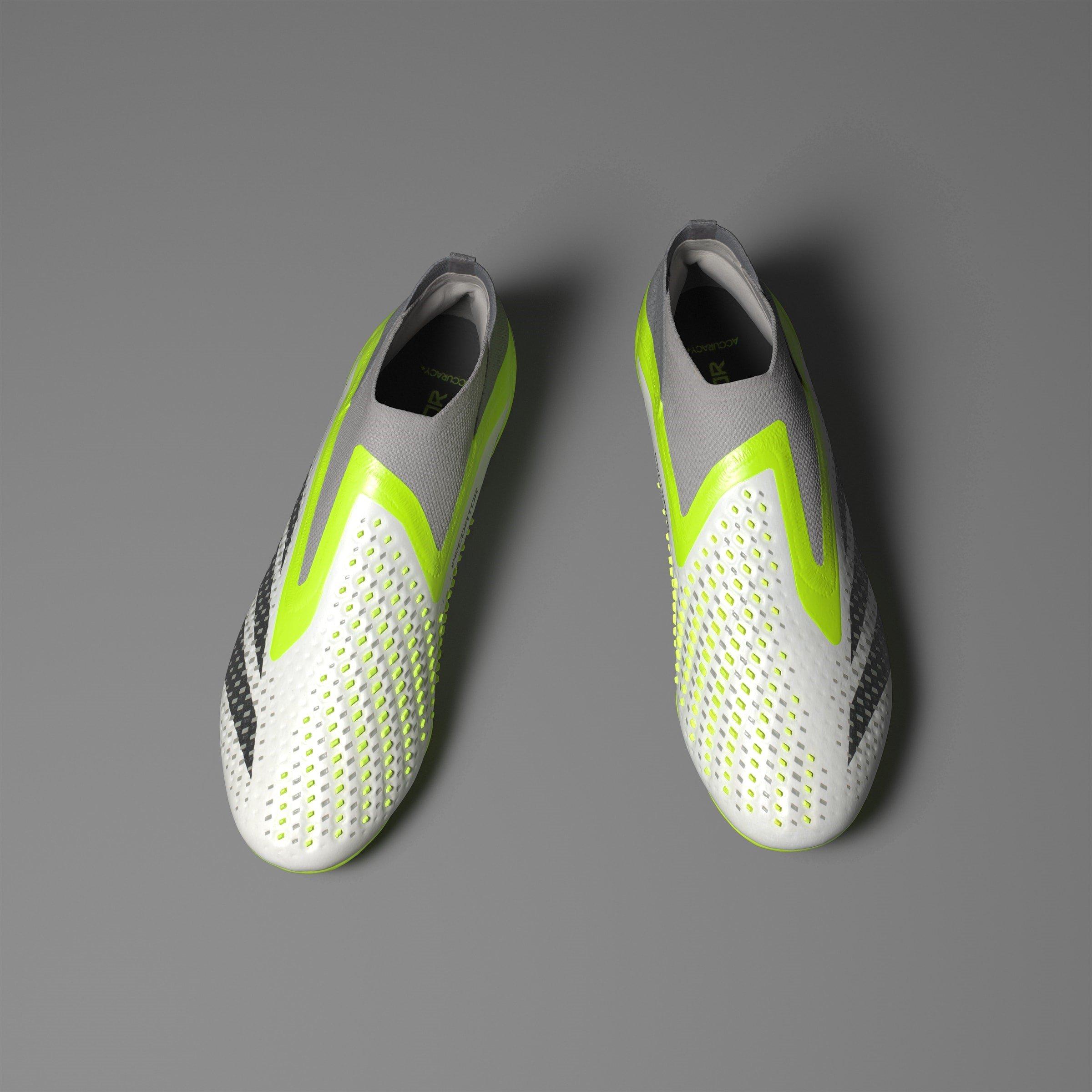 Wht/Blk/Lemon - adidas - Predator Accuracy+ Firm Ground Football Boots - 14