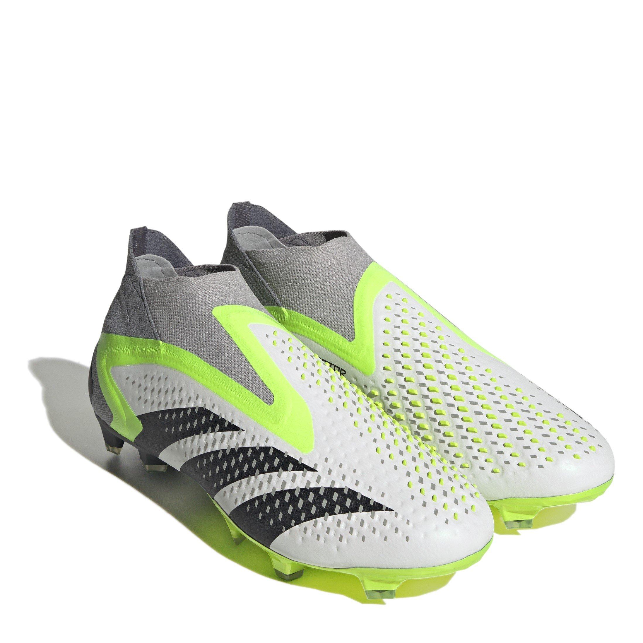 Wht/Blk/Lemon - adidas - Predator Accuracy+ Firm Ground Football Boots - 3