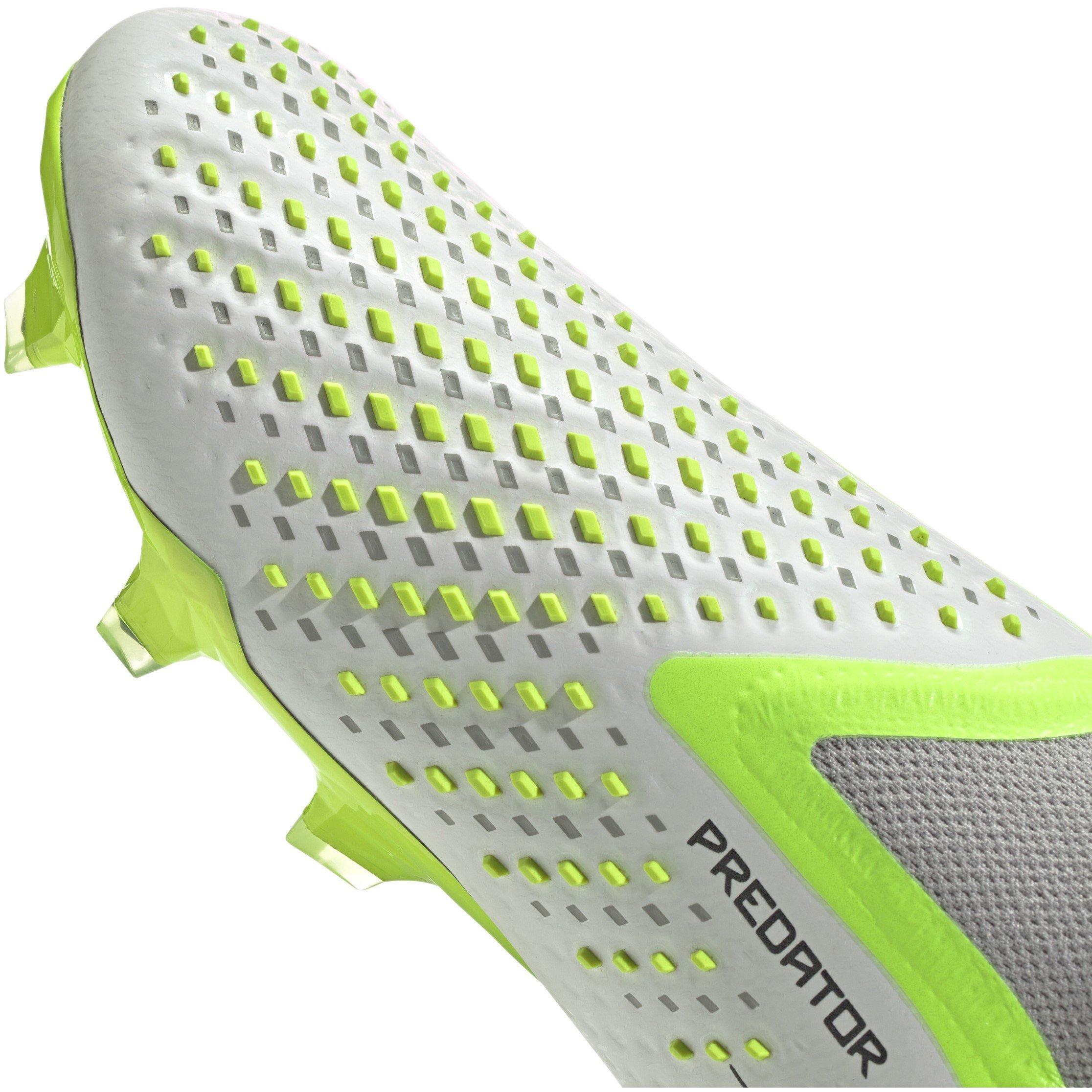Wht/Blk/Lemon - adidas - Predator Accuracy+ Firm Ground Football Boots - 7