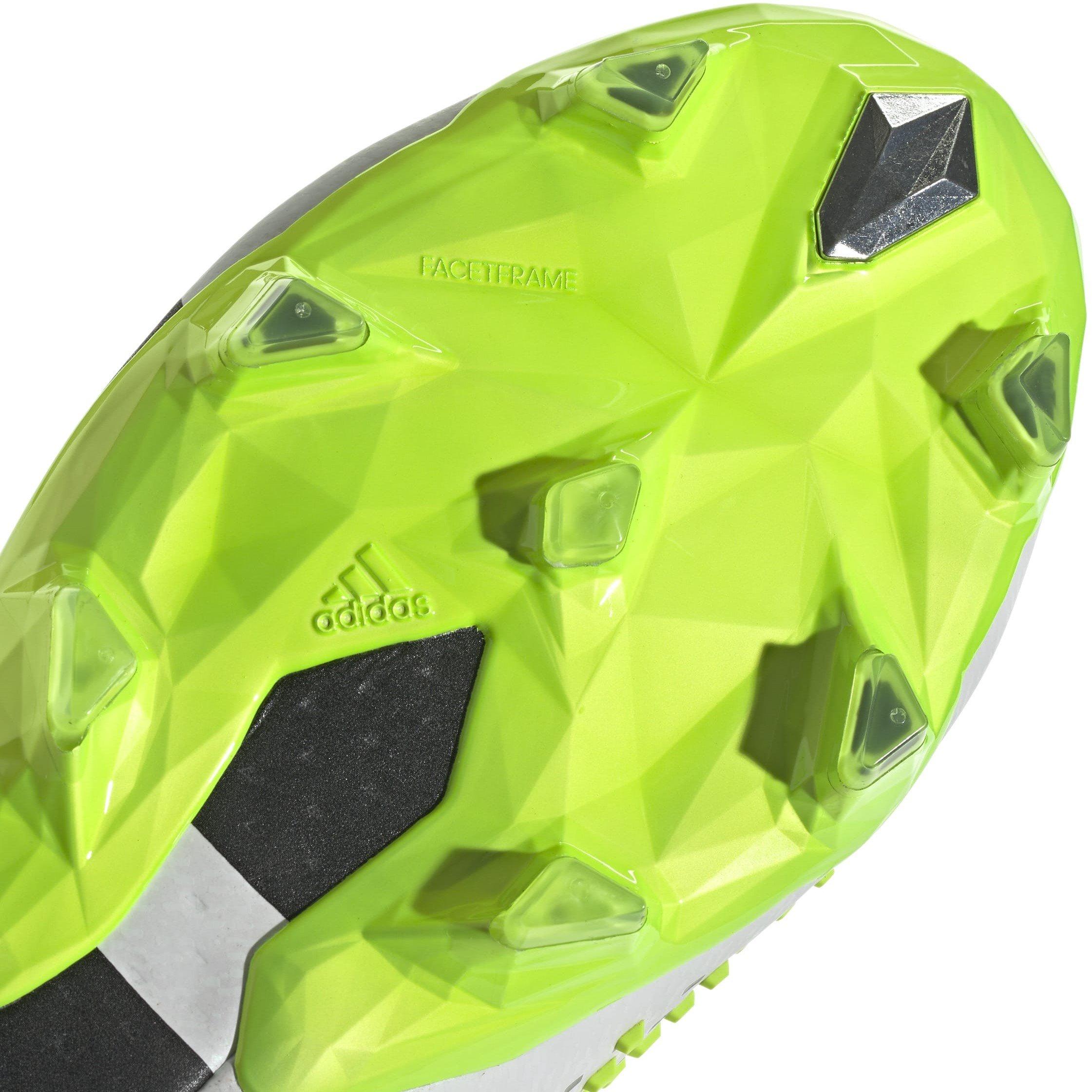 Wht/Blk/Lemon - adidas - Predator Accuracy+ Firm Ground Football Boots - 9