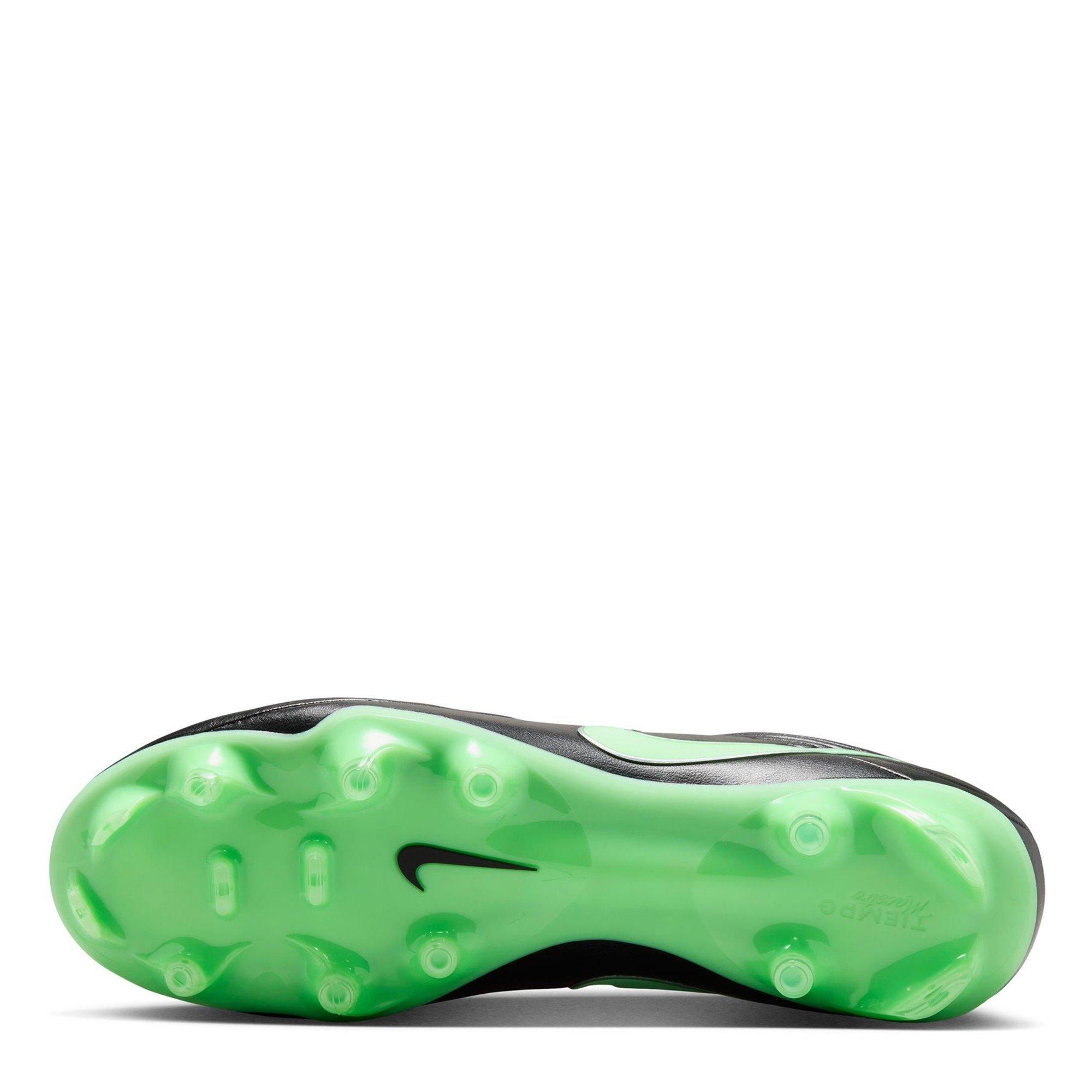 Black/Green - Nike - Tiempo Academy Adults Firm Ground Football Boots - 3